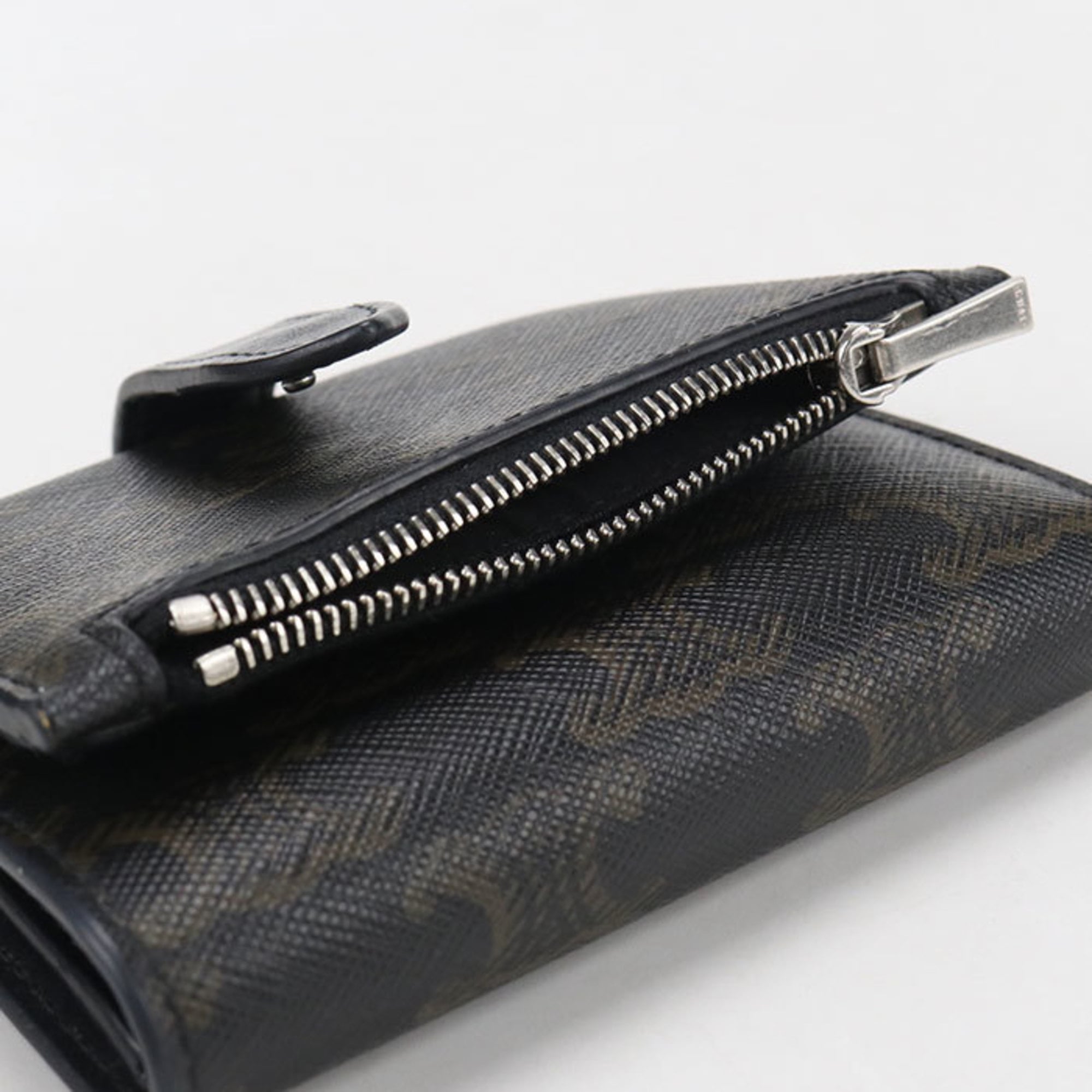 Celine Black Pvc Wallet (Tri-Fold) (Pre-Owned)