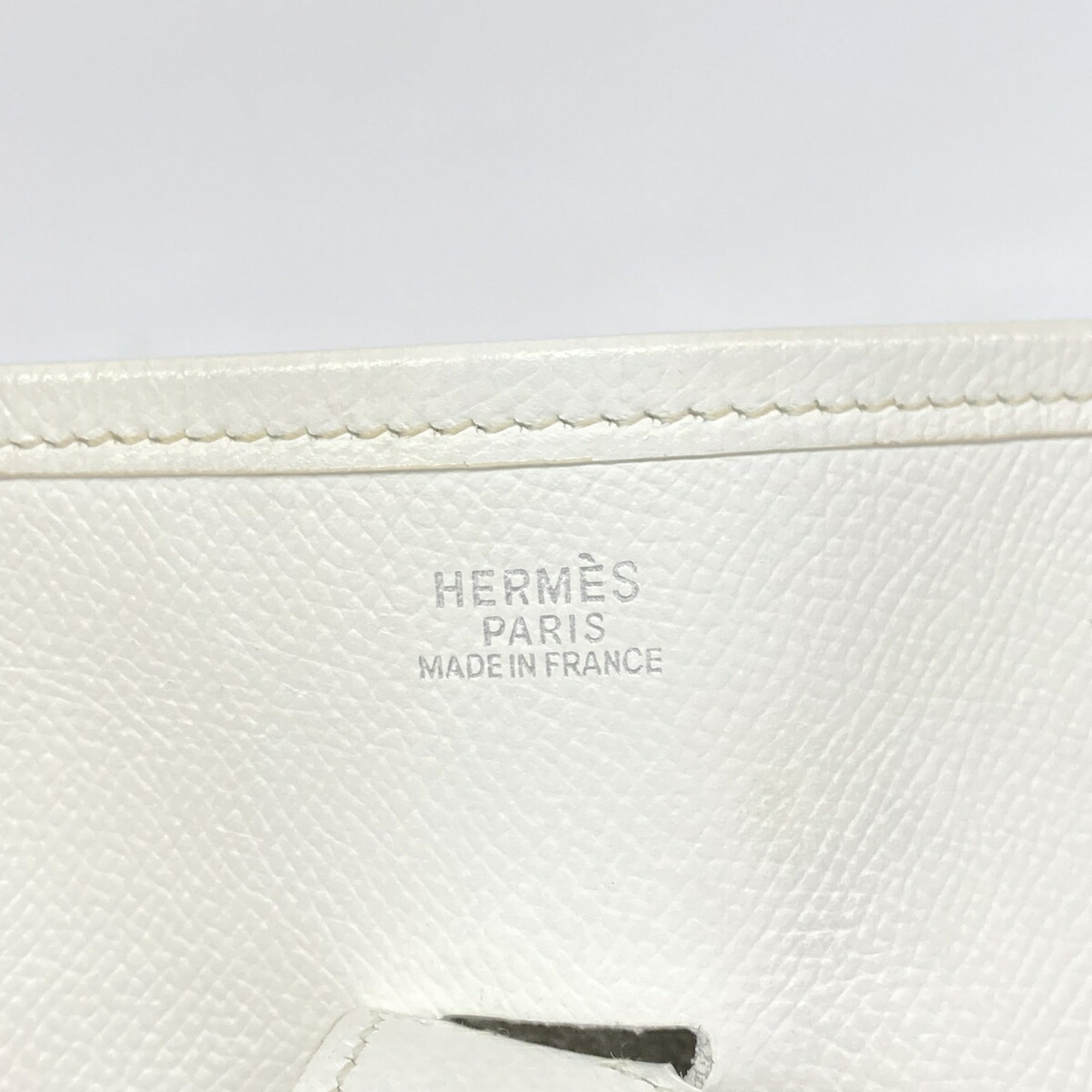 Hermes White Epsom Leather Shoulder Bag (Pre-Owned)
