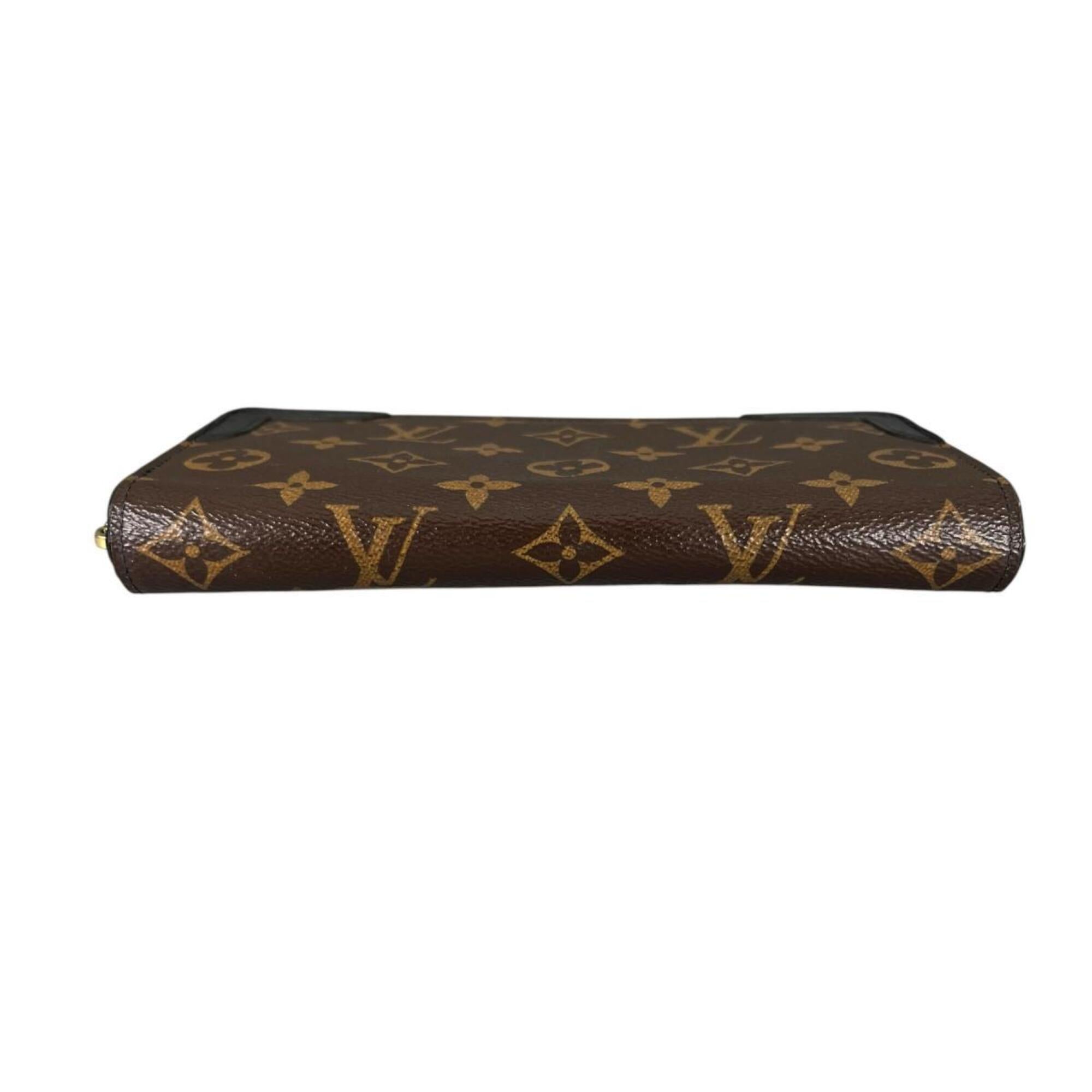 Louis Vuitton Black Brown Noir Monogram Canvas Long Wallet (Bi-Fold) (Pre-Owned)