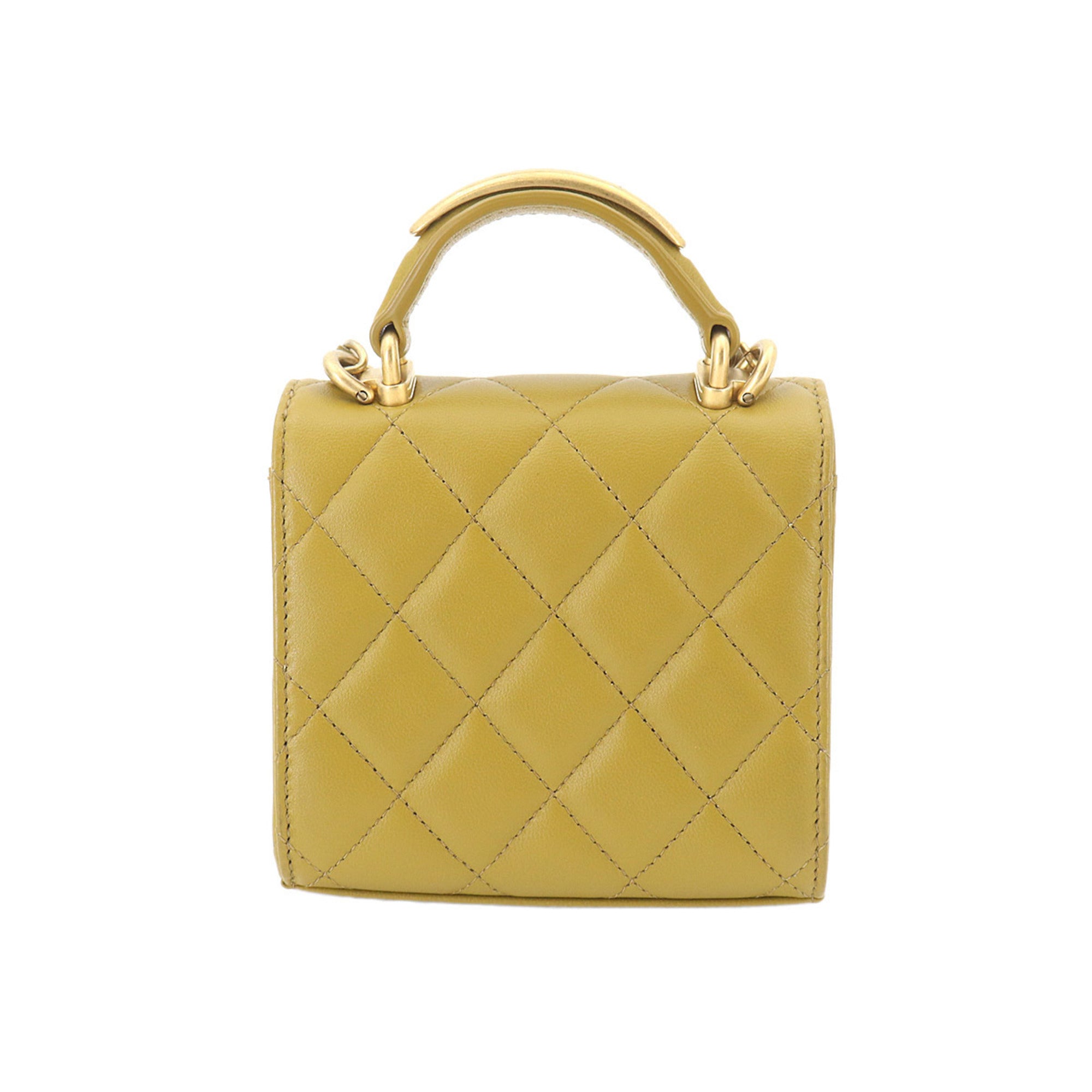 Chanel Green Handbag Shoulder Bag (Pre-Owned)