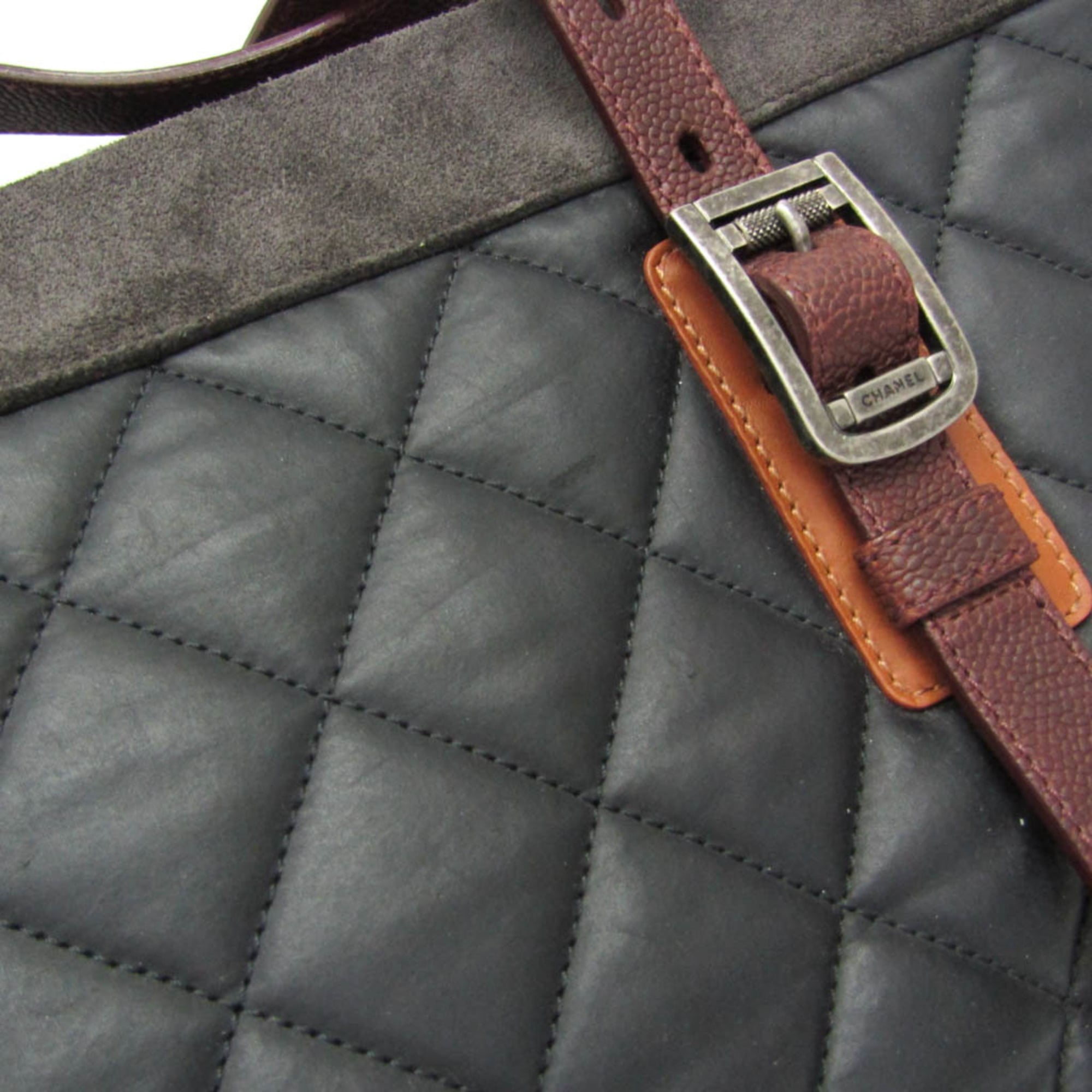 Chanel Paris-Edinburgh Tote Quilted Mixed Coated Canvas With Flannel Multicolour Tweed Tote Bag Bag (Pre-Owned)