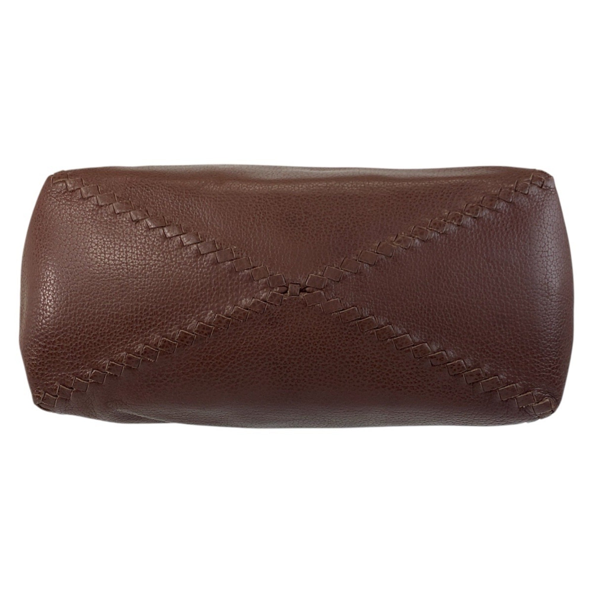 Bottega Veneta Brown Leather Handbag Tote Bag (Pre-Owned)