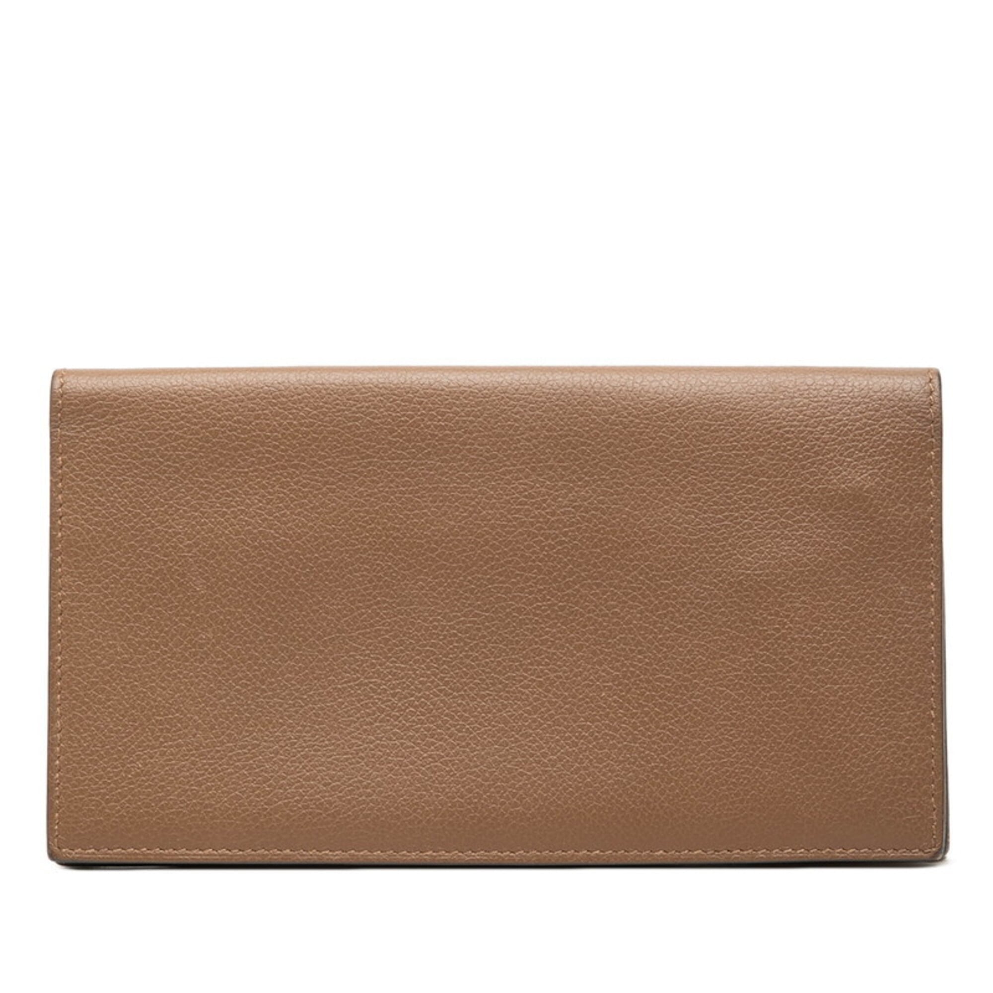 Hermes Brown Swift Leather Coin Purse/Coin Case (Pre-Owned)