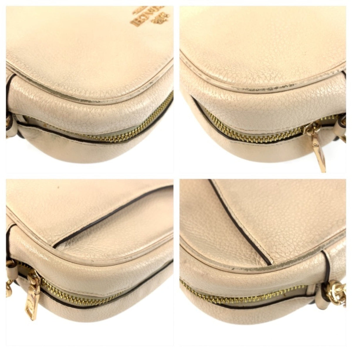 Coach Cream White Leather Shoulder Bag (Pre-Owned)