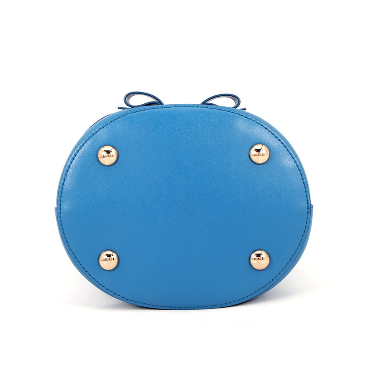 Salvatore Ferragamo Blue Leather Handbag Shoulder Bag (Pre-Owned)