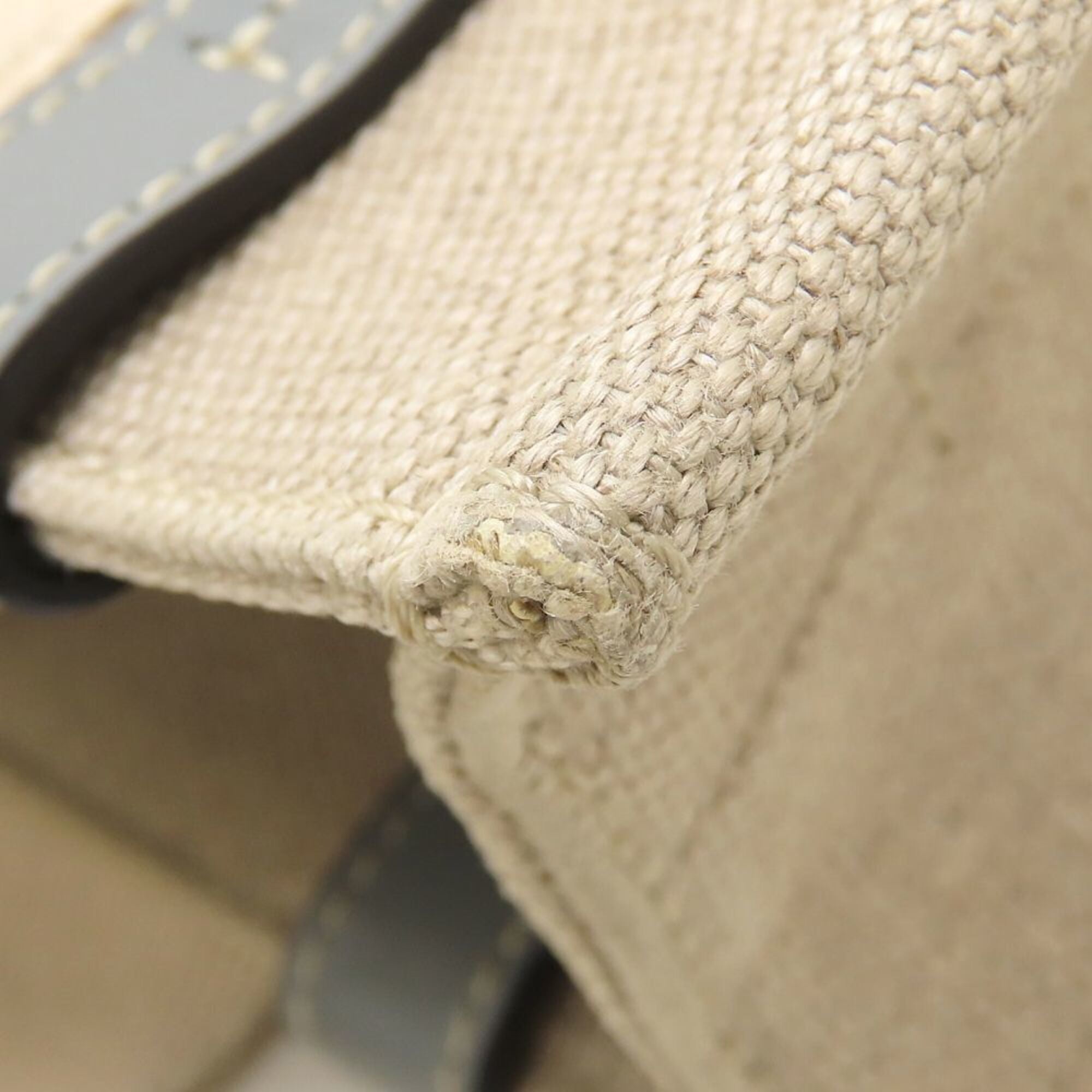 Chloé Beige Linen Leather Handbag (Pre-Owned)