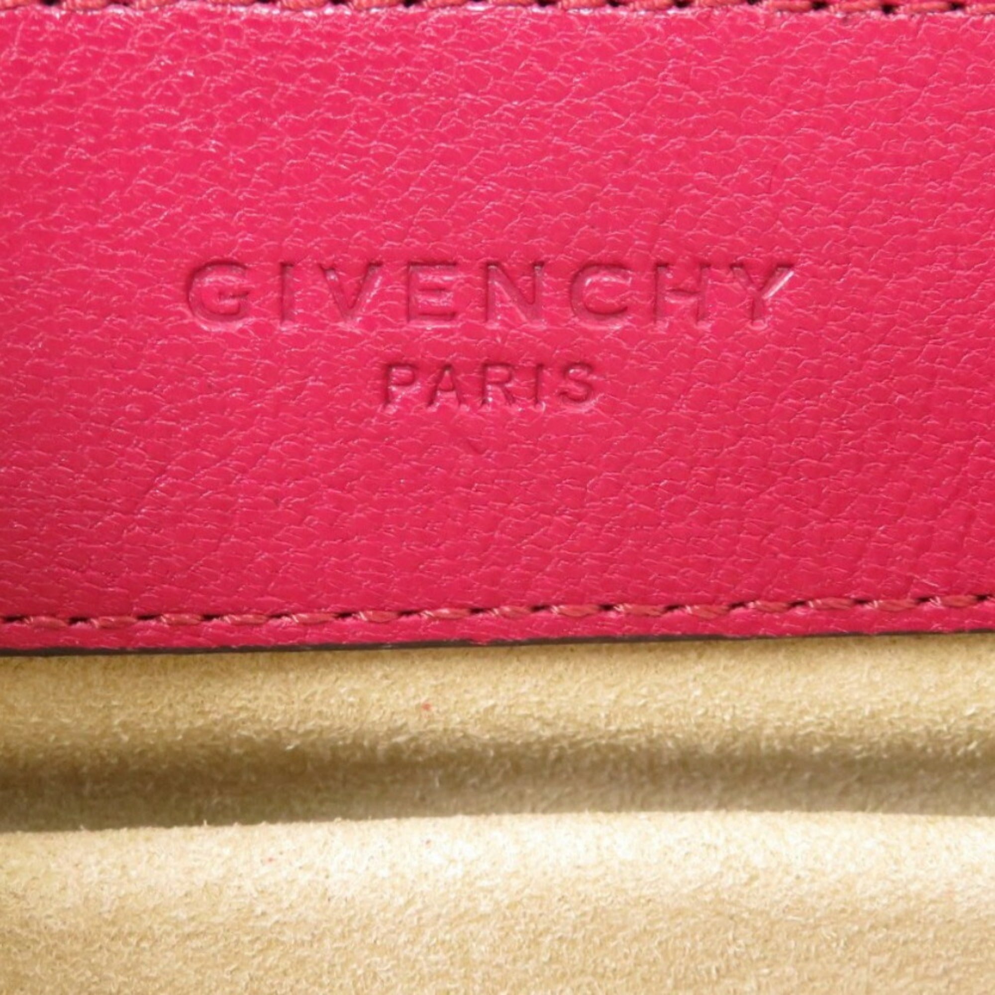 Givenchy Bordeaux Leather Shoulder Bag (Pre-Owned)