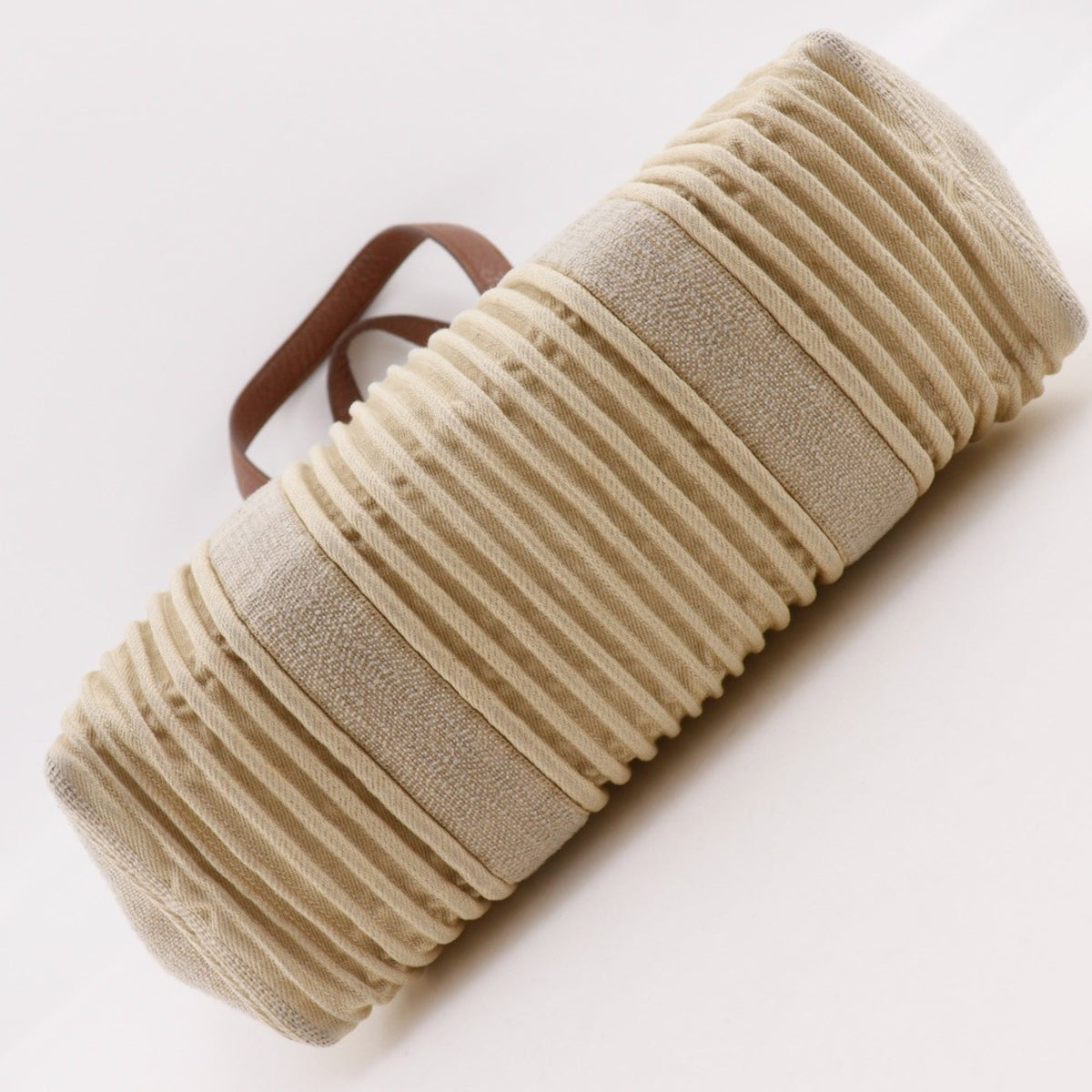 Hermes Beige Canvas Tote Bag (Pre-Owned)