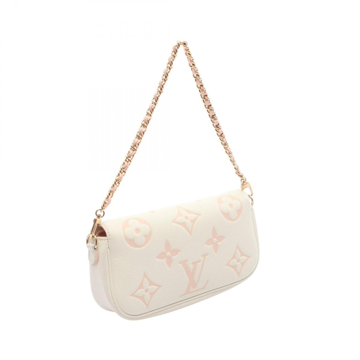 Louis Vuitton Pink White Monogram Empreinte Handbag Shoulder Bag (Pre-Owned)