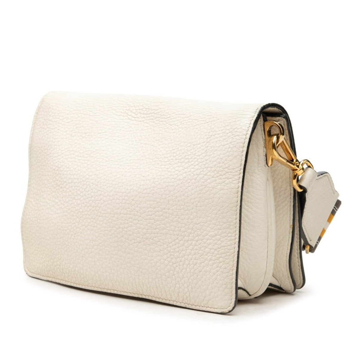 Prada White Leather Shoulder Bag (Pre-Owned)
