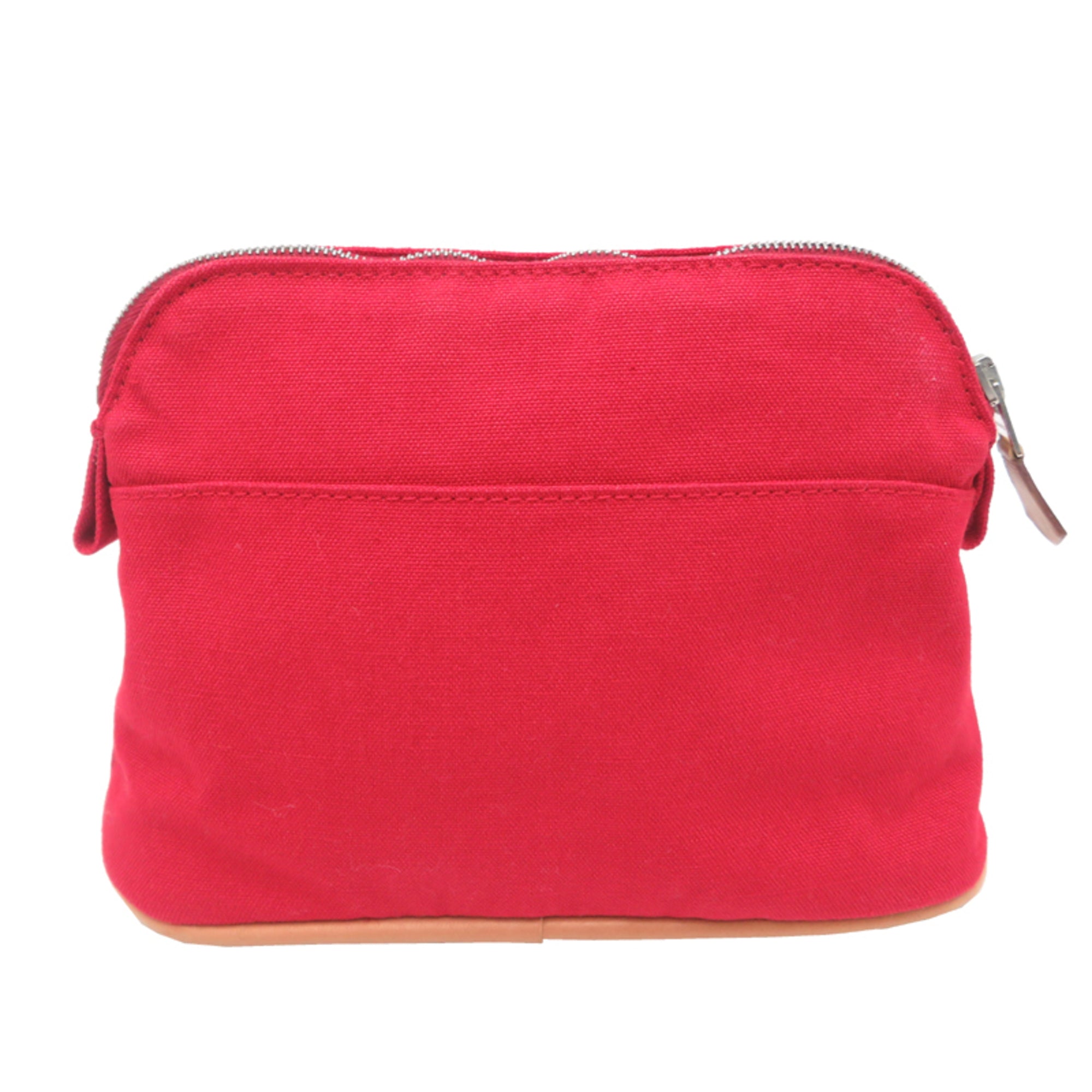 Hermes Red Color Cotton Pouch (Pre-Owned)
