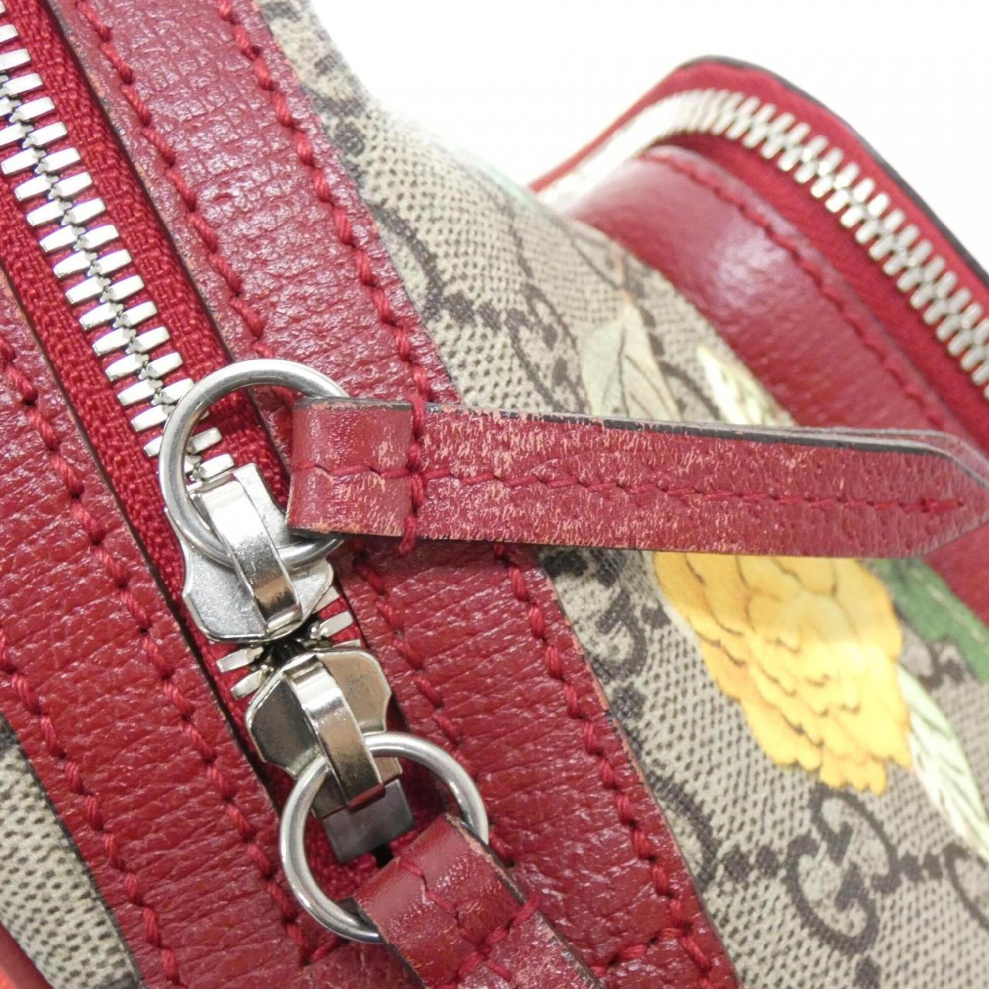 Gucci Beige Red Color Backpack (Pre-Owned)