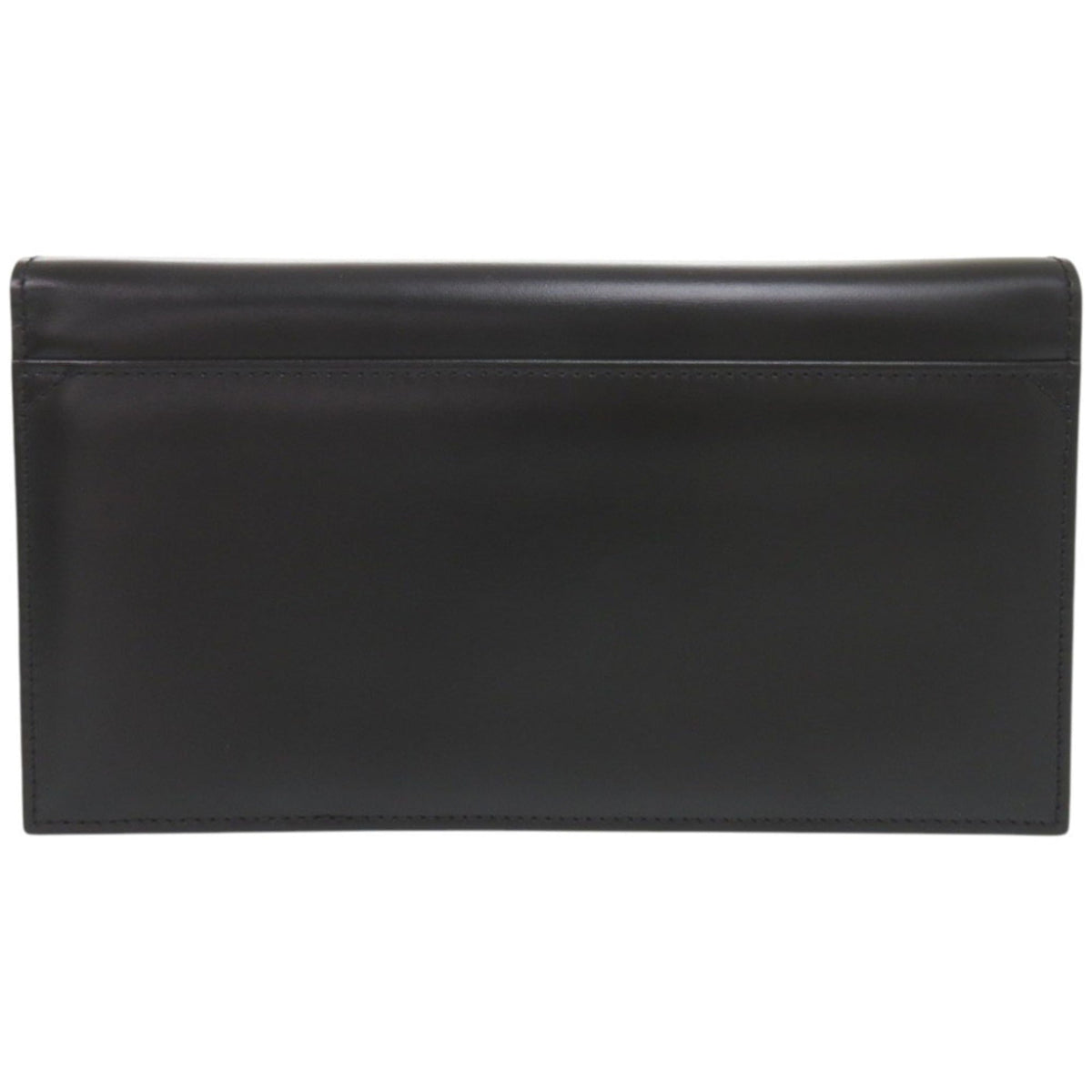 Bvlgari Black Leather Clutch Bag Shoulder Bag (Pre-Owned)