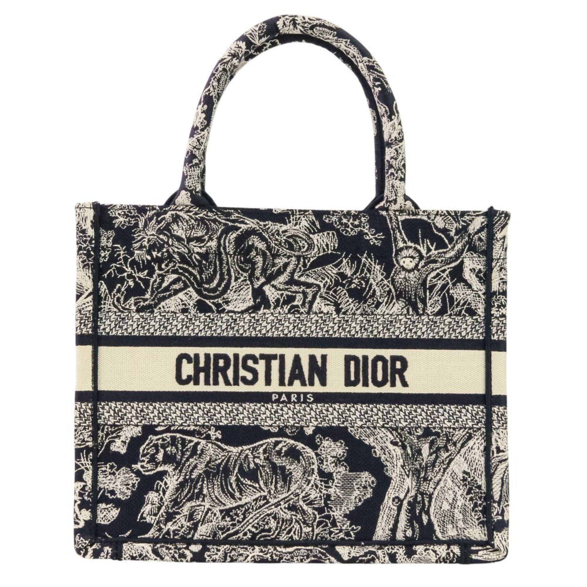 Christian Dior Navy Canvas Handbag (Pre-Owned)