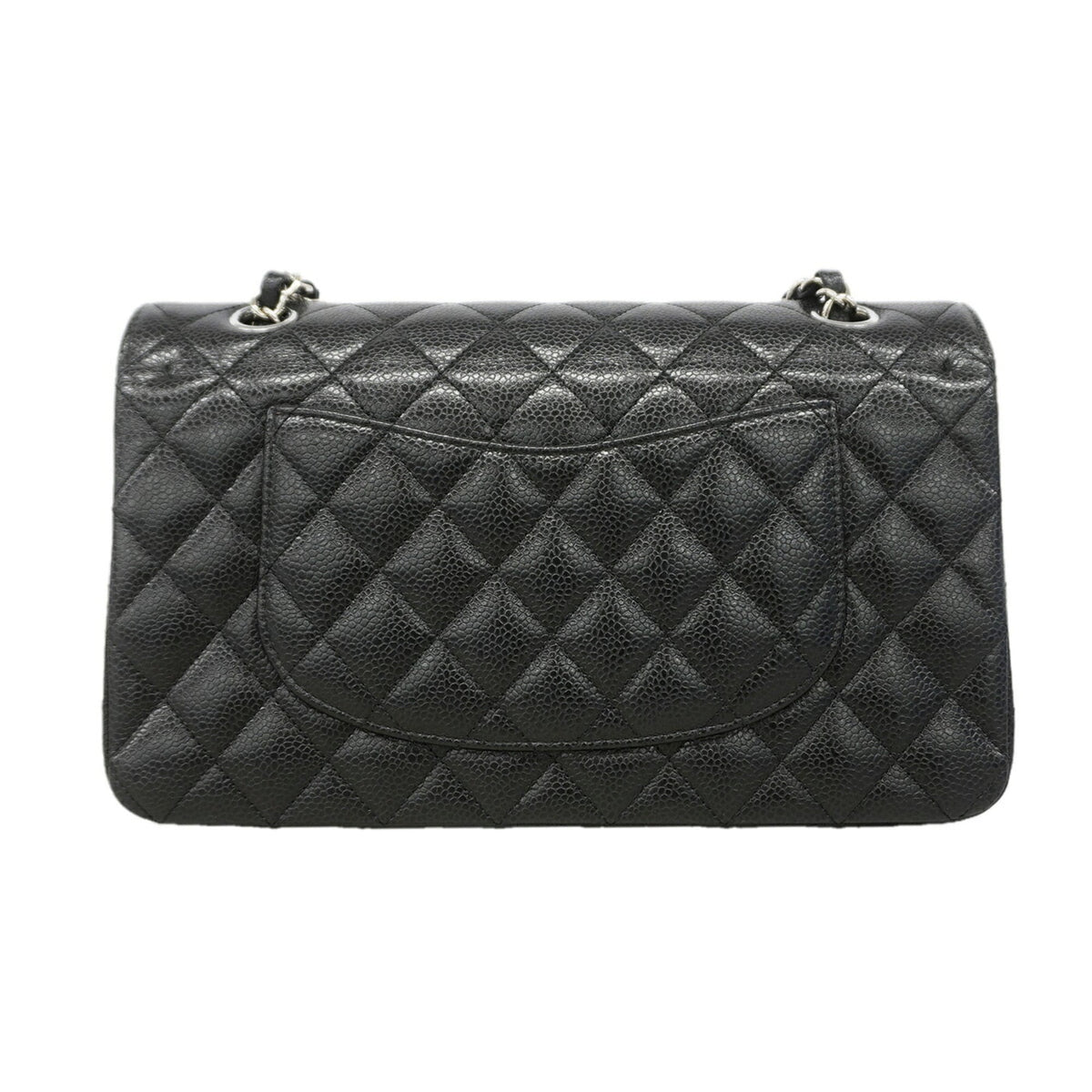 Chanel Black Grained Calfskin Shoulder Bag (Pre-Owned)