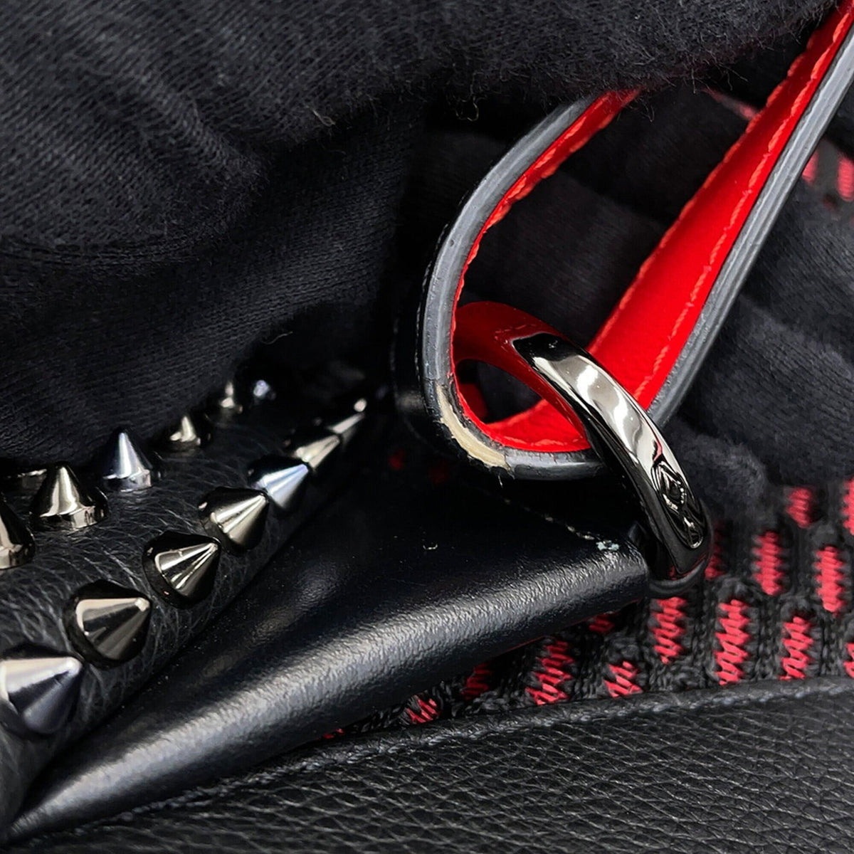 Christian Louboutin Black Leather Backpack (Pre-Owned)