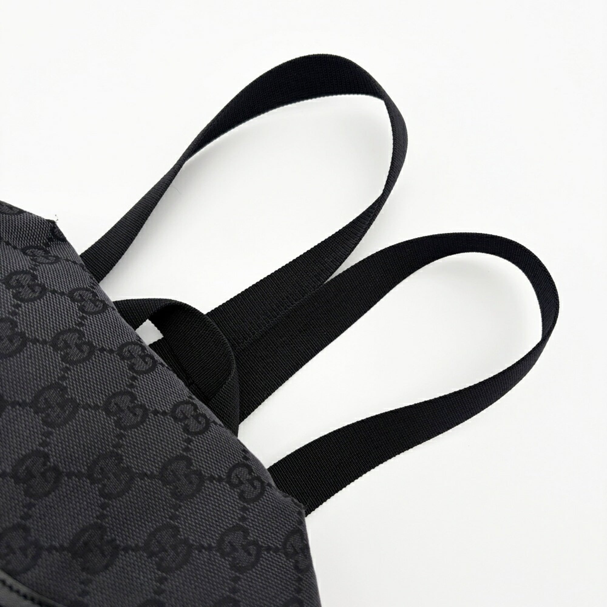 Gucci Black Gg Canvas Nylon (Pre-Owned)