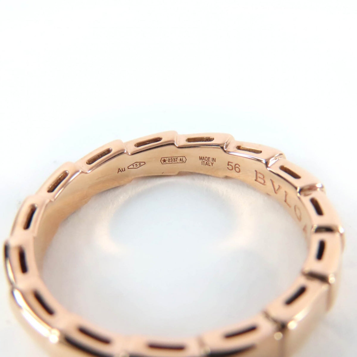 Bvlgari Serpenti Pink Gold Pink Gold (18K) Band Ring (Pre-Owned)