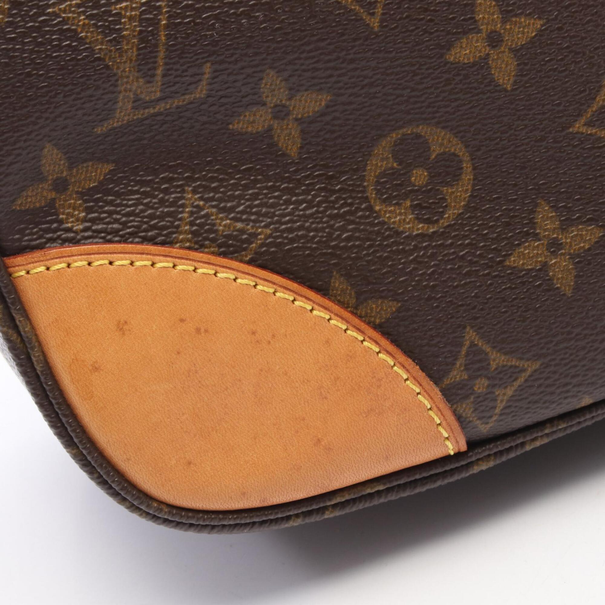 Louis Vuitton Brown Pvc Coated Canvas Leather Handbag Shoulder Bag (Pre-Owned)