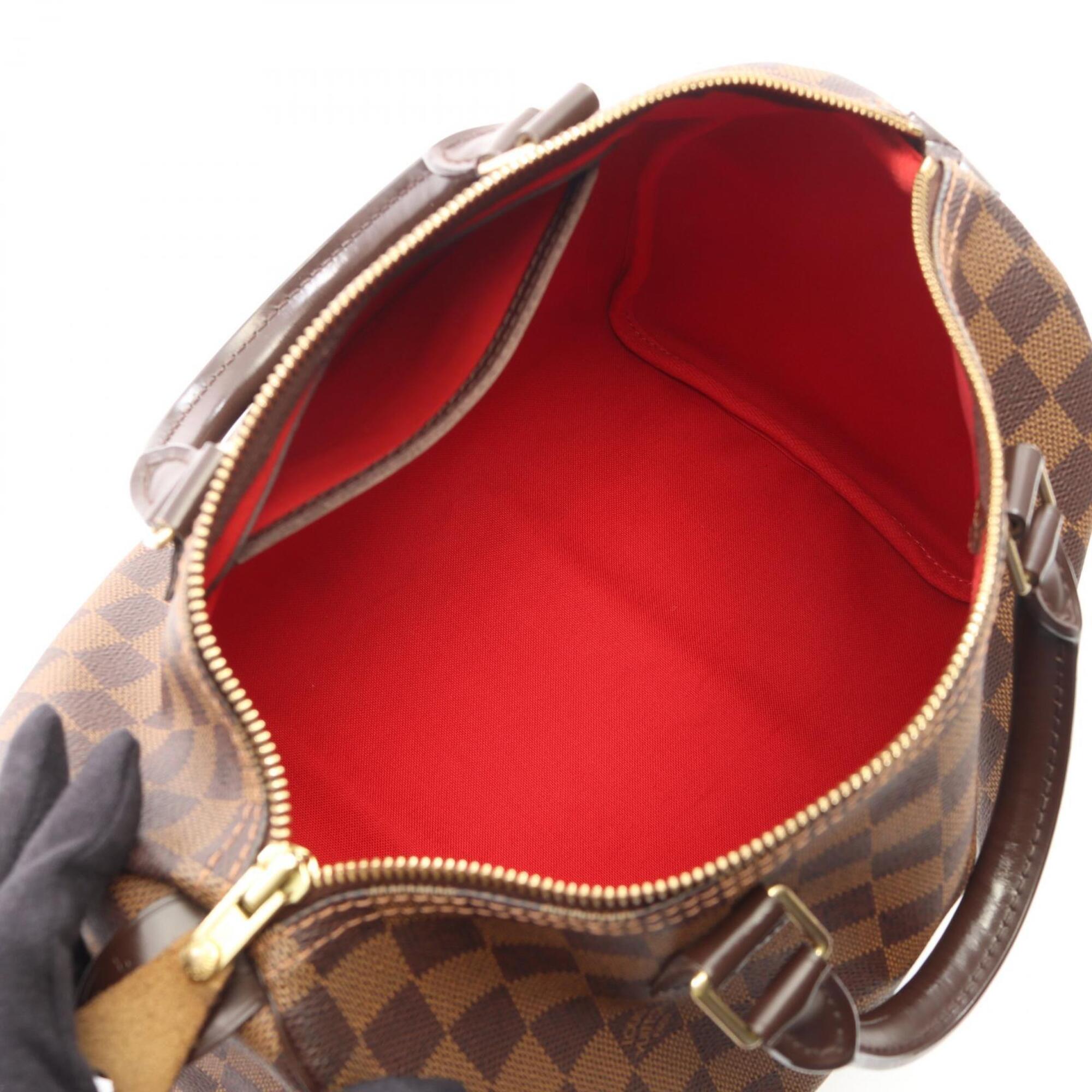 Louis Vuitton Brown Coated Canvas Leather Handbag (Pre-Owned)