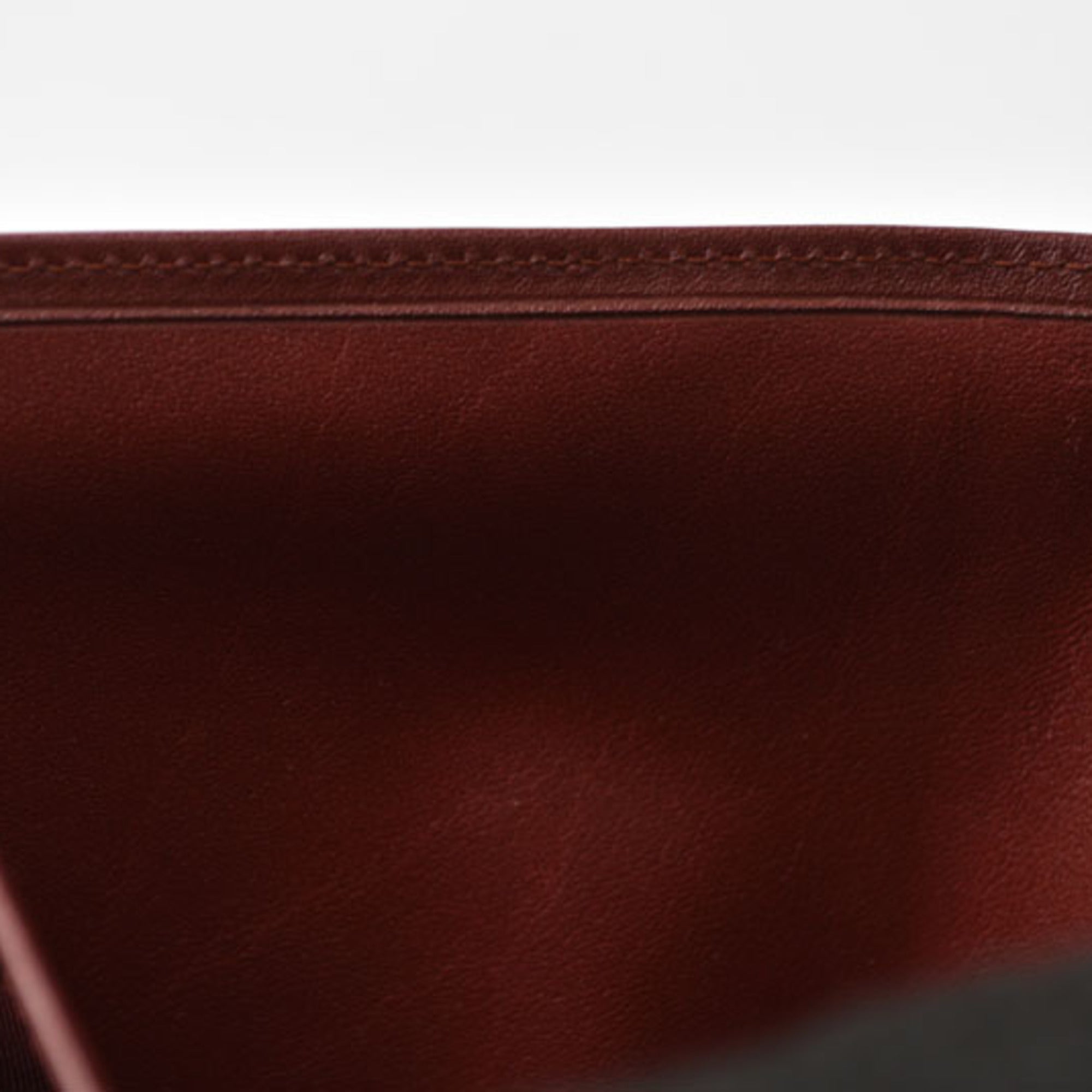 Cartier Bordeaux Leather Wallet (Bi-Fold) (Pre-Owned)