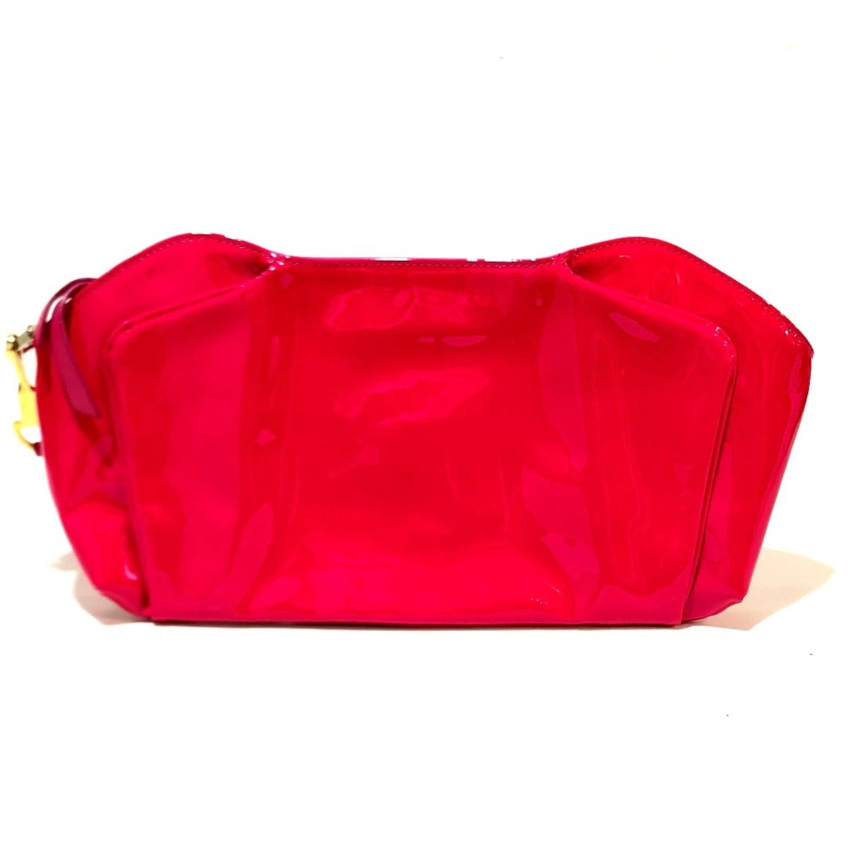 Christian Louboutin Pink Patent Leather Clutch Bag (Pre-Owned)