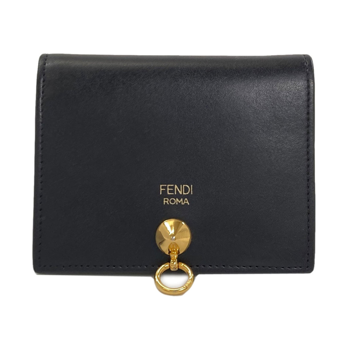 Fendi Black Leather Wallet (Bi-Fold) (Pre-Owned)