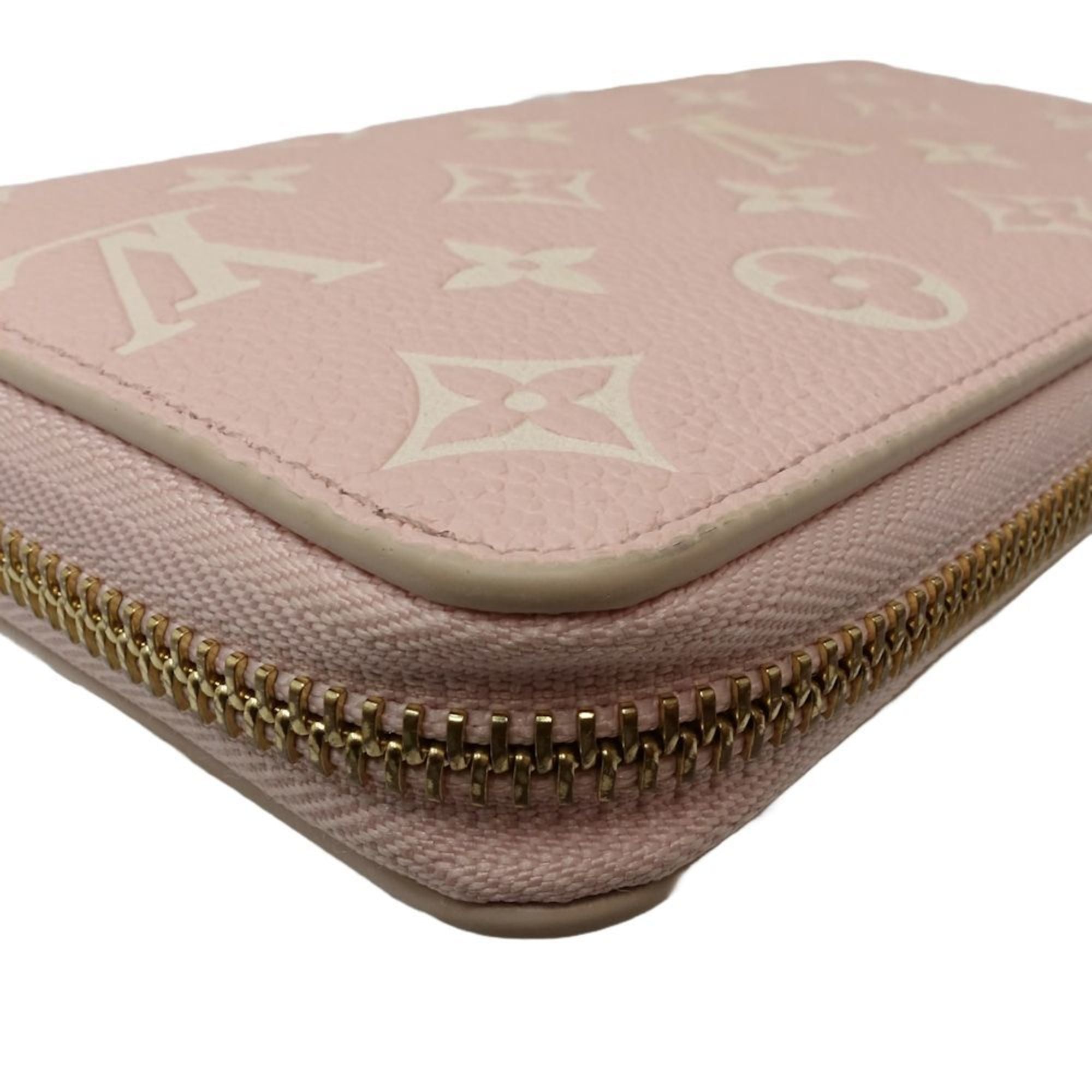 Louis Vuitton Beige Pink Yellow Monogram Empreinte Long Wallet (Bi-Fold) (Pre-Owned)