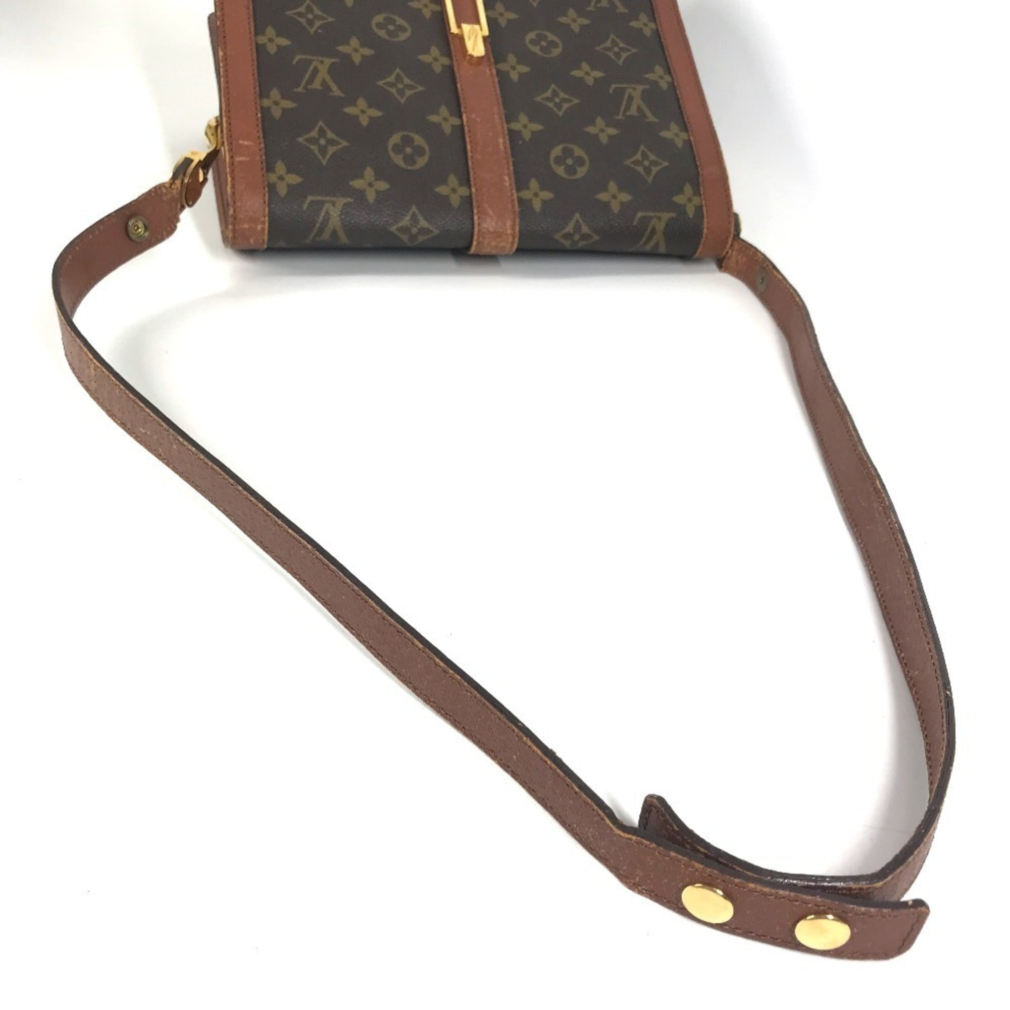 Louis Vuitton Brown Monogram Canvas Pochette Shoulder Bag (Pre-Owned)