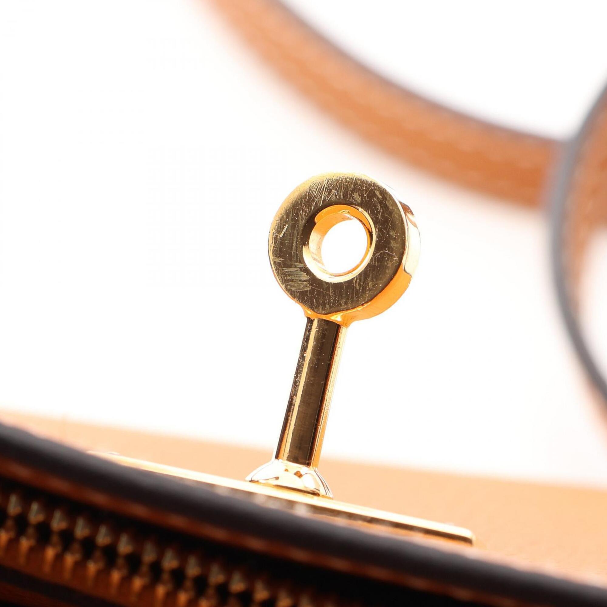 Hermes Brown Epsom Leather Handbag Shoulder Bag (Pre-Owned)