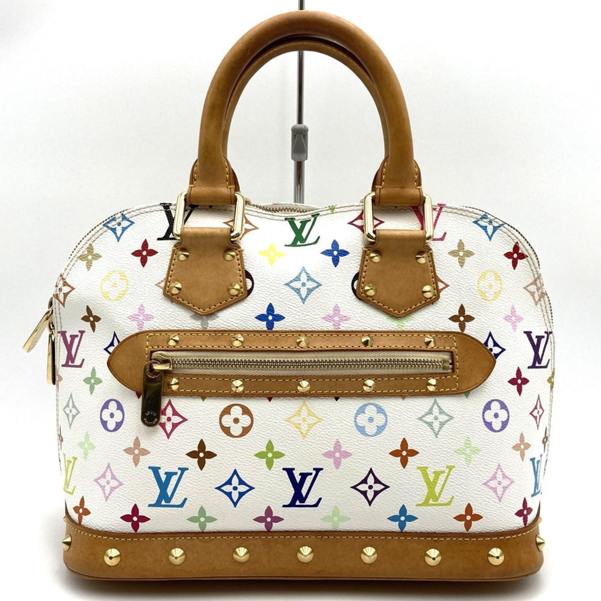 Louis Vuitton White Monogram Multicolore Handbag (Pre-Owned)