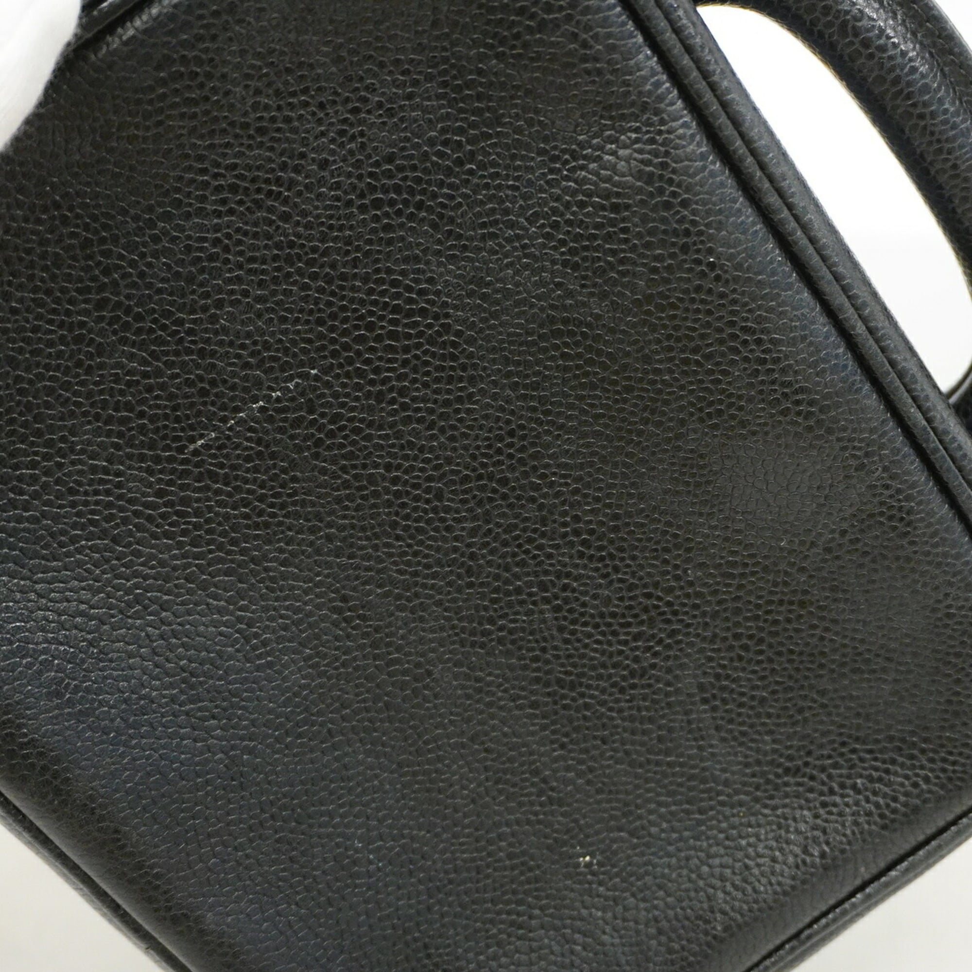 Chanel Black Grained Calfskin Vanity Bag (Pre-Owned)