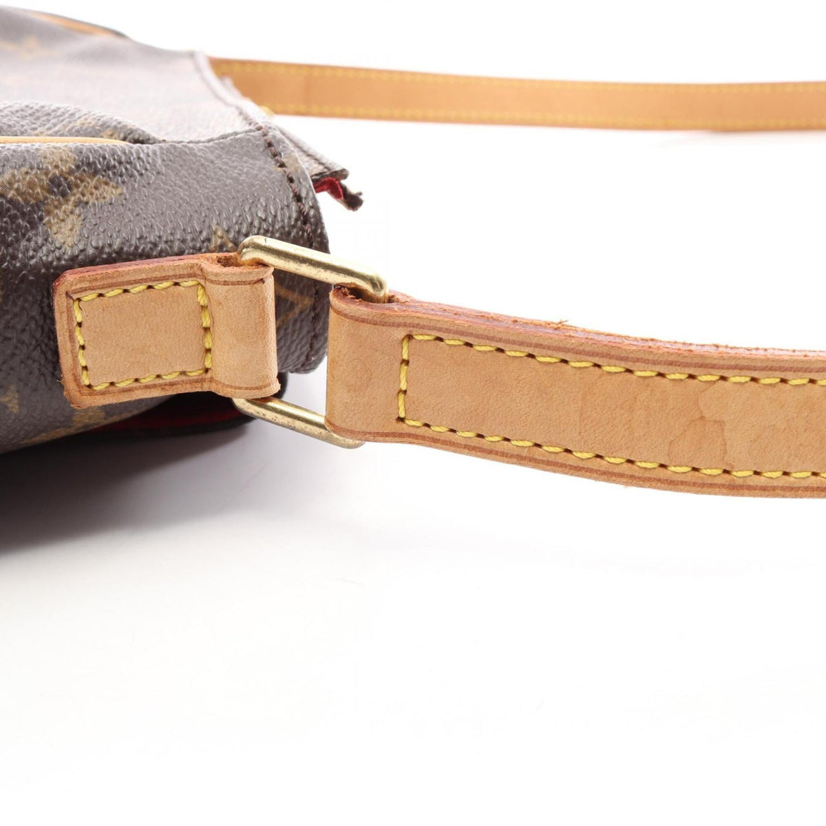Louis Vuitton Brown Monogram Coated Canvas Leather Handbag Shoulder Bag (Pre-Owned)
