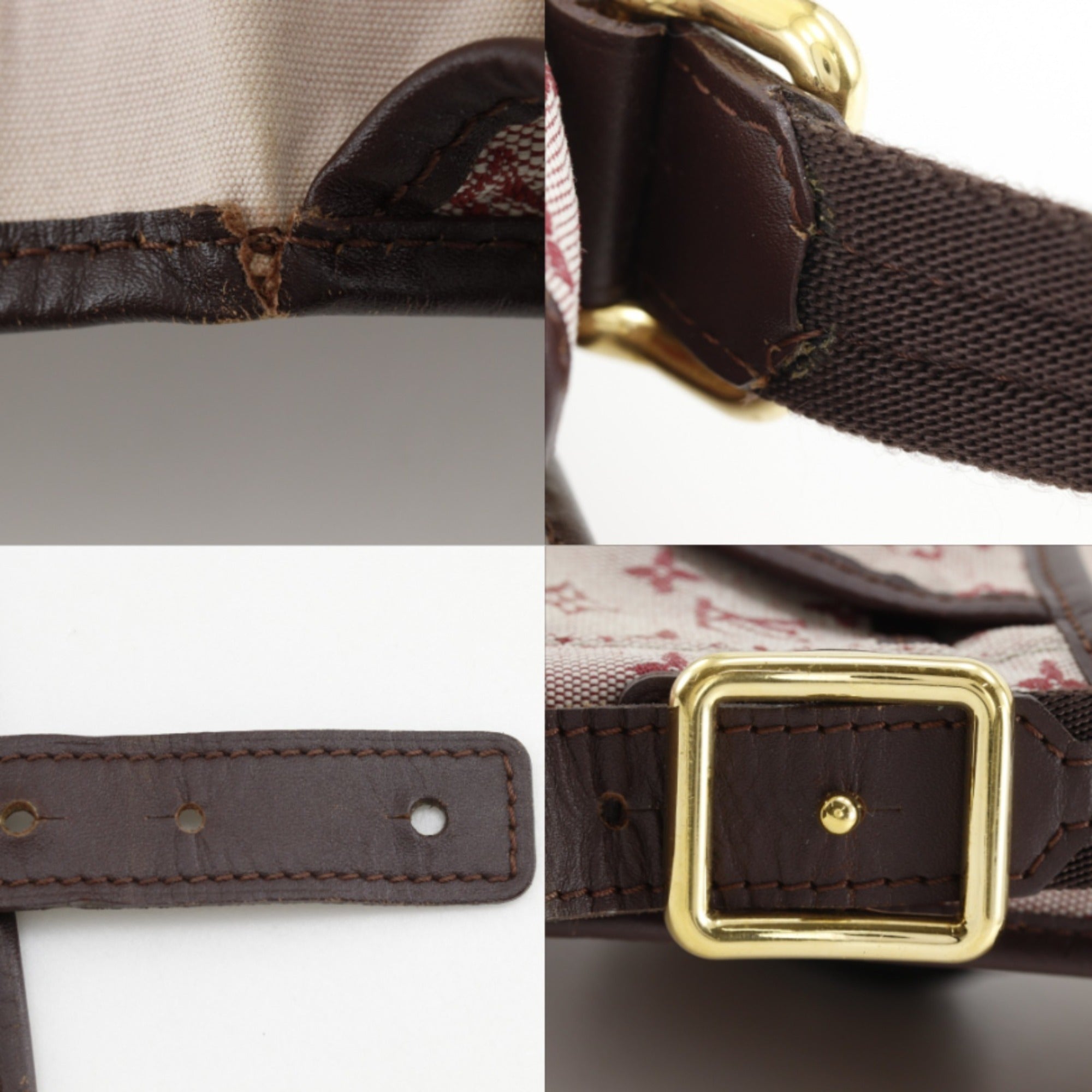 Louis Vuitton Cherry Red Color Monogram Mini Canvas Shoulder Bag (Pre-Owned)