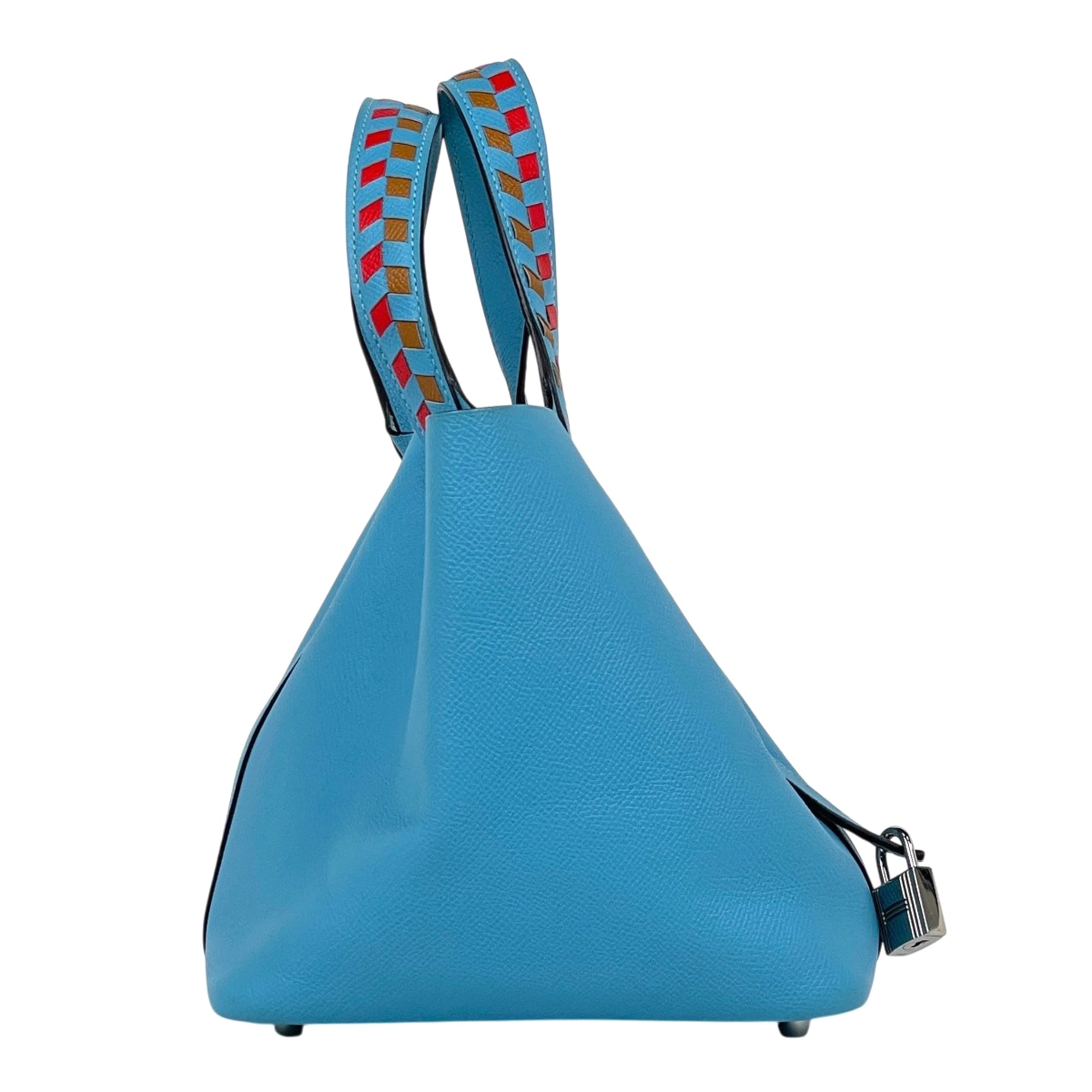 Hermes Blue Epsom Leather Handbag (Pre-Owned)