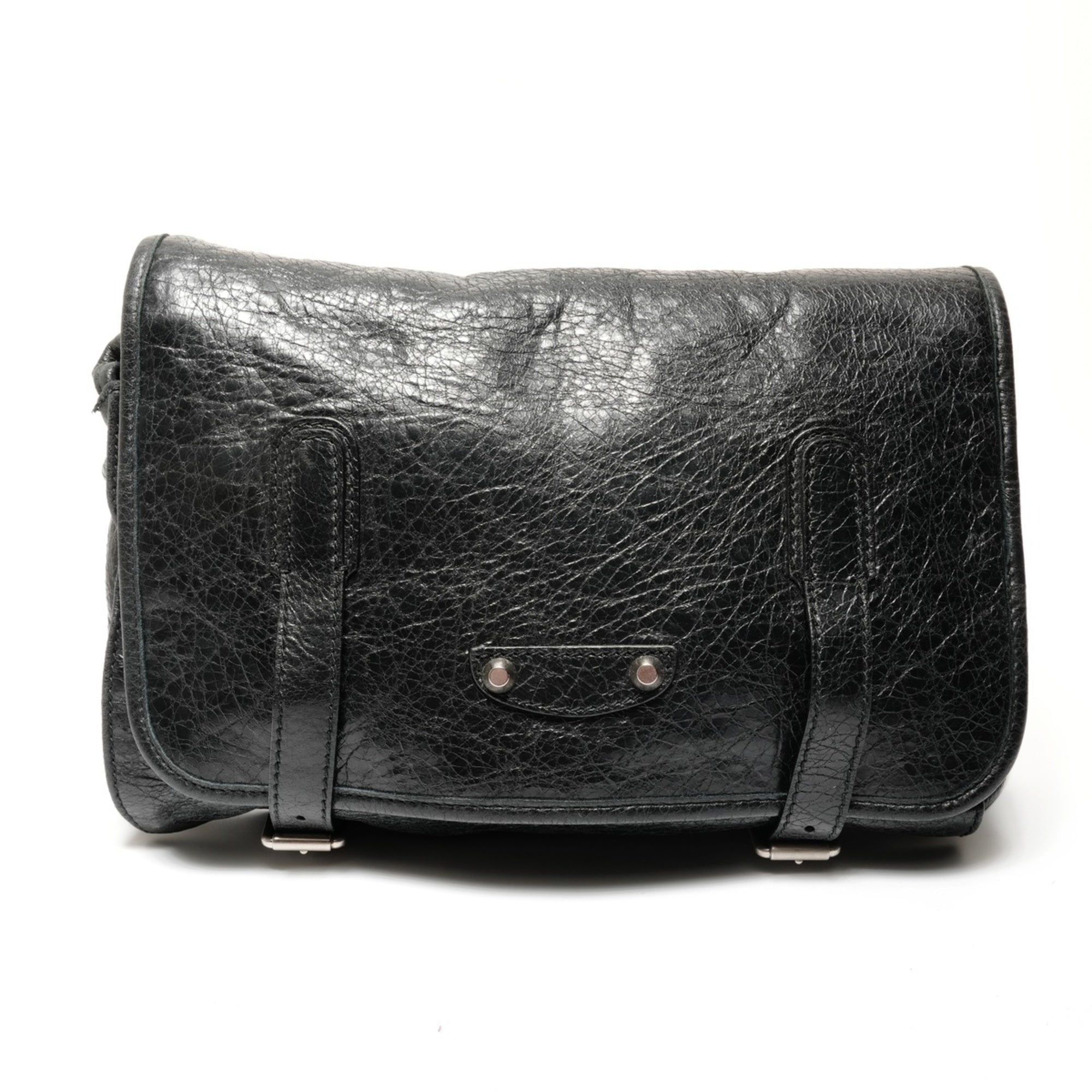 Balenciaga Black Shoulder Bag Sling Bag (Pre-Owned)