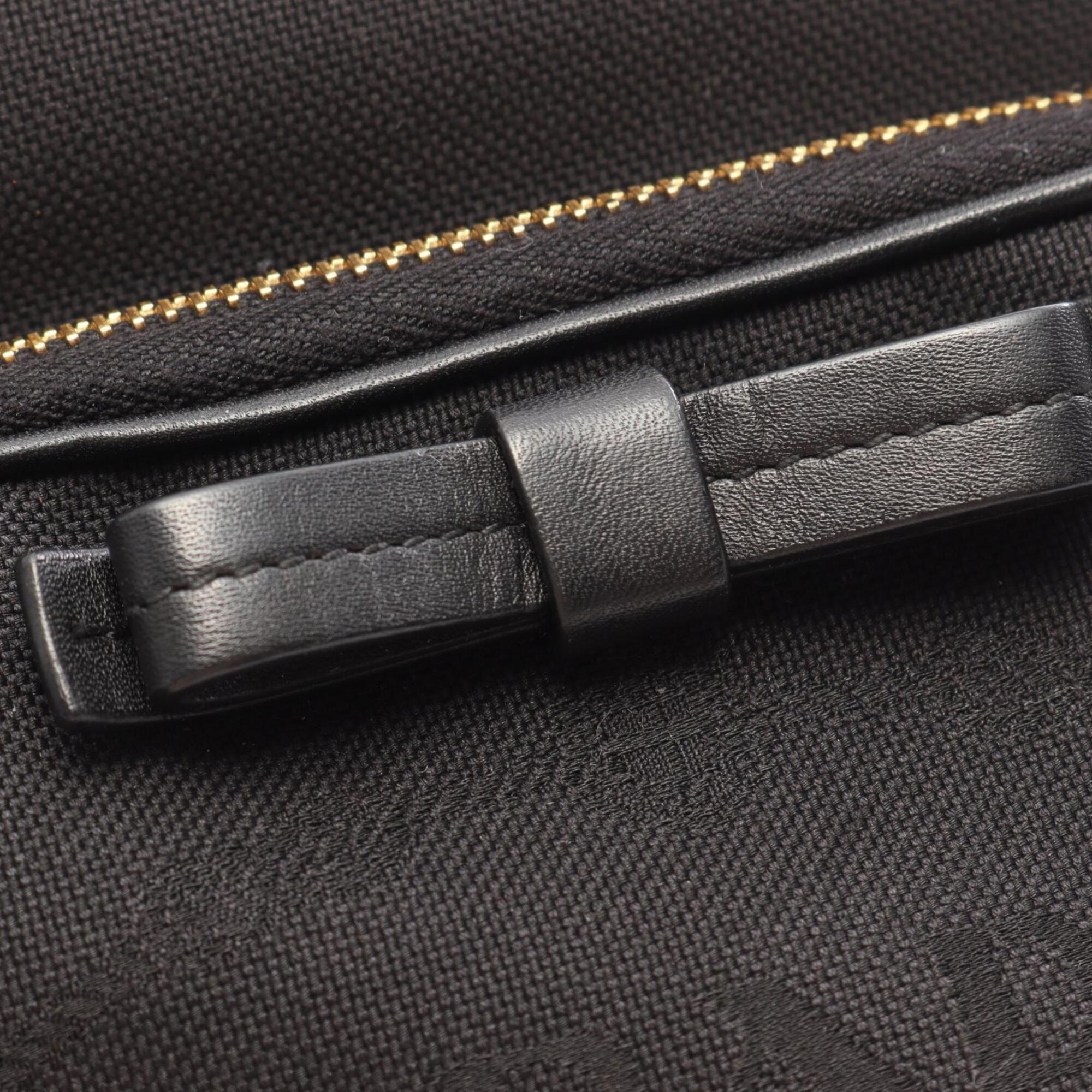 Prada Black Canvas Leather Handbag (Pre-Owned)