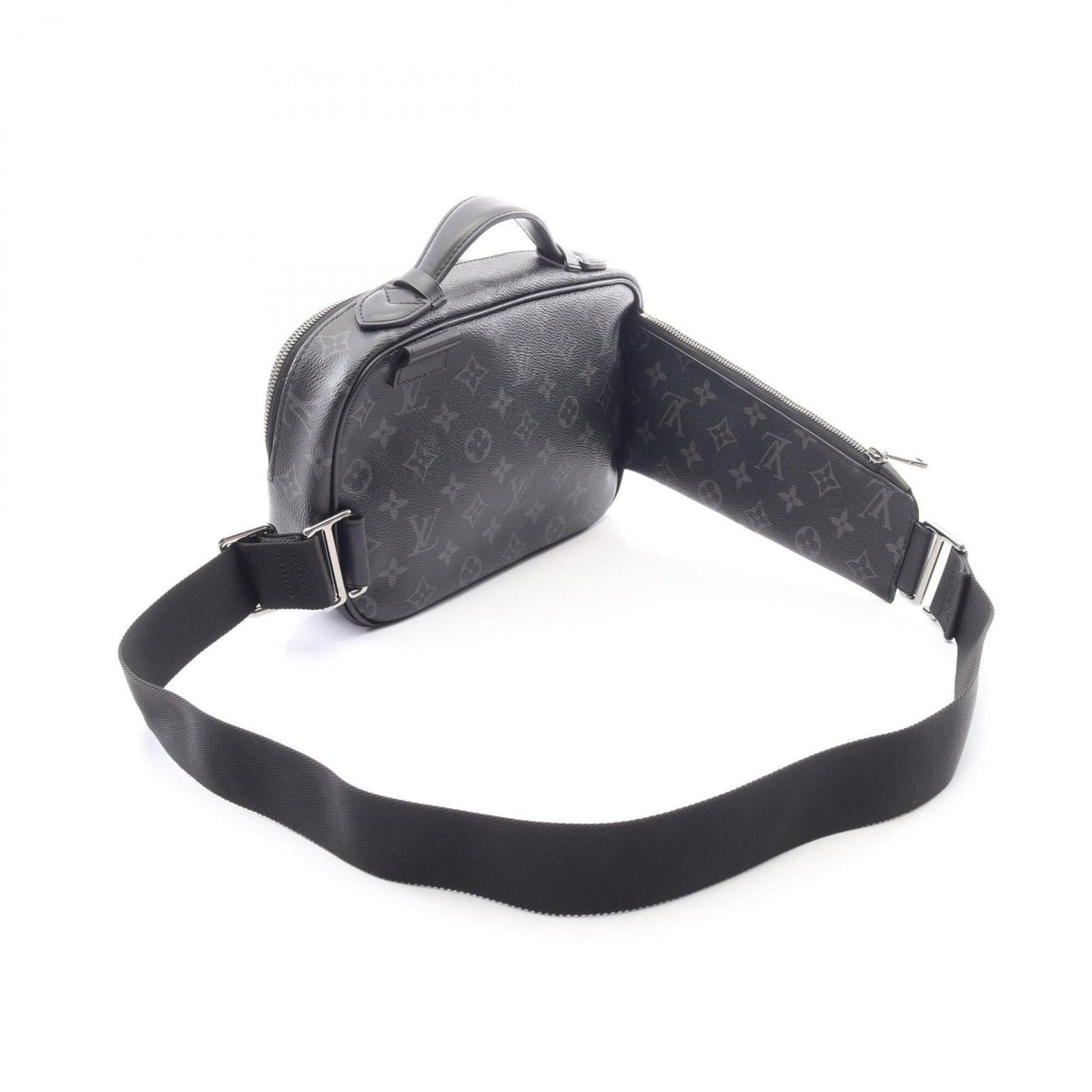 Louis Vuitton Black Monogram Eclipse Coated Canvas Leather Fanny Pack Handbag (Pre-Owned)