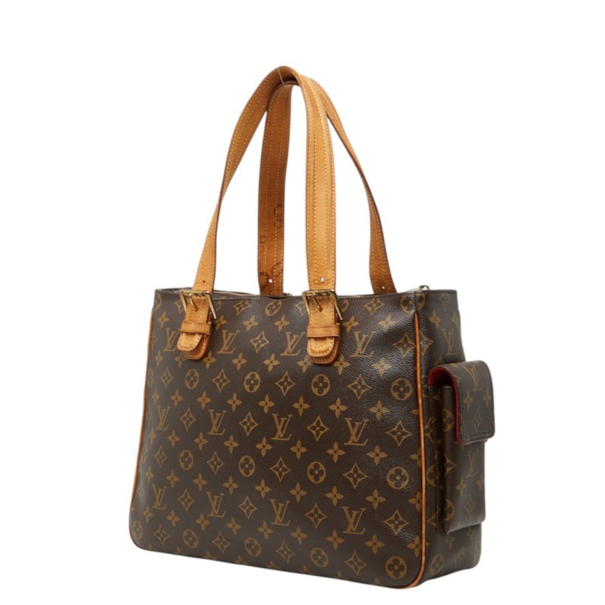 Louis Vuitton Brown Monogram Pvc Leather Shoulder Bag Tote Bag (Pre-Owned)