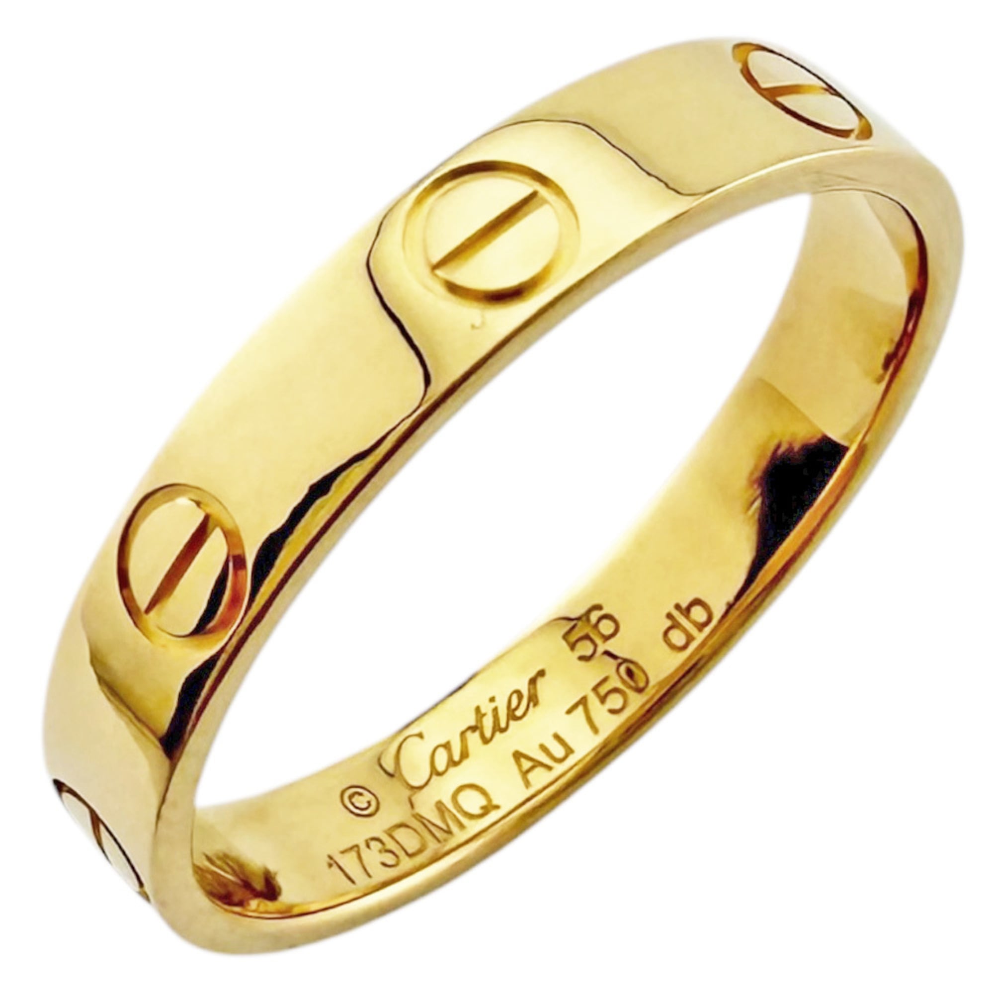 Cartier Love Yellow Gold (18K) Band Ring (Pre-Owned)