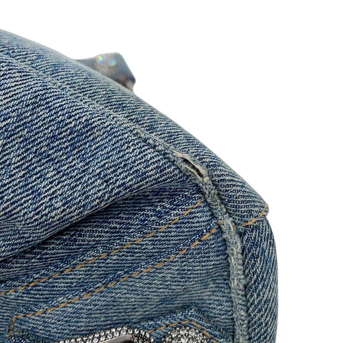 Balenciaga Blue Denim Handbag Shoulder Bag (Pre-Owned)