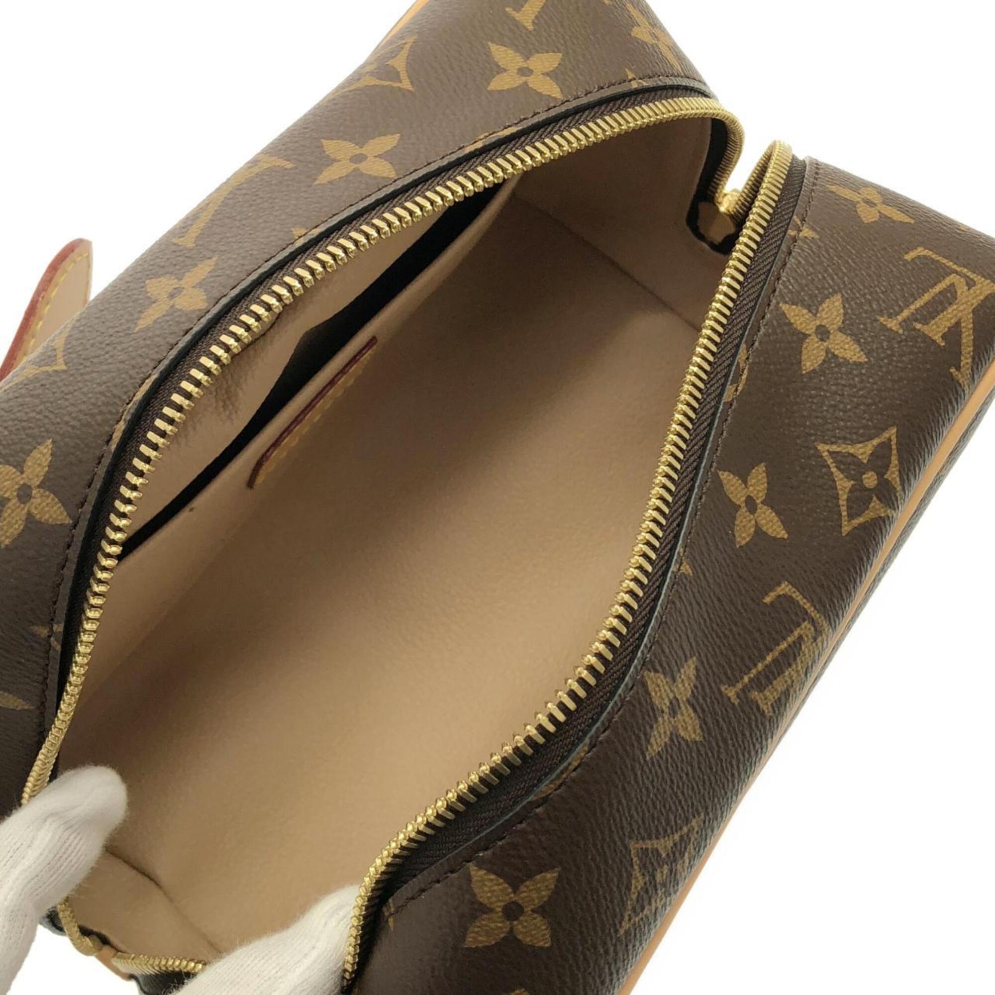 Louis Vuitton Brown Coated Canvas Handbag Pouch (Pre-Owned)