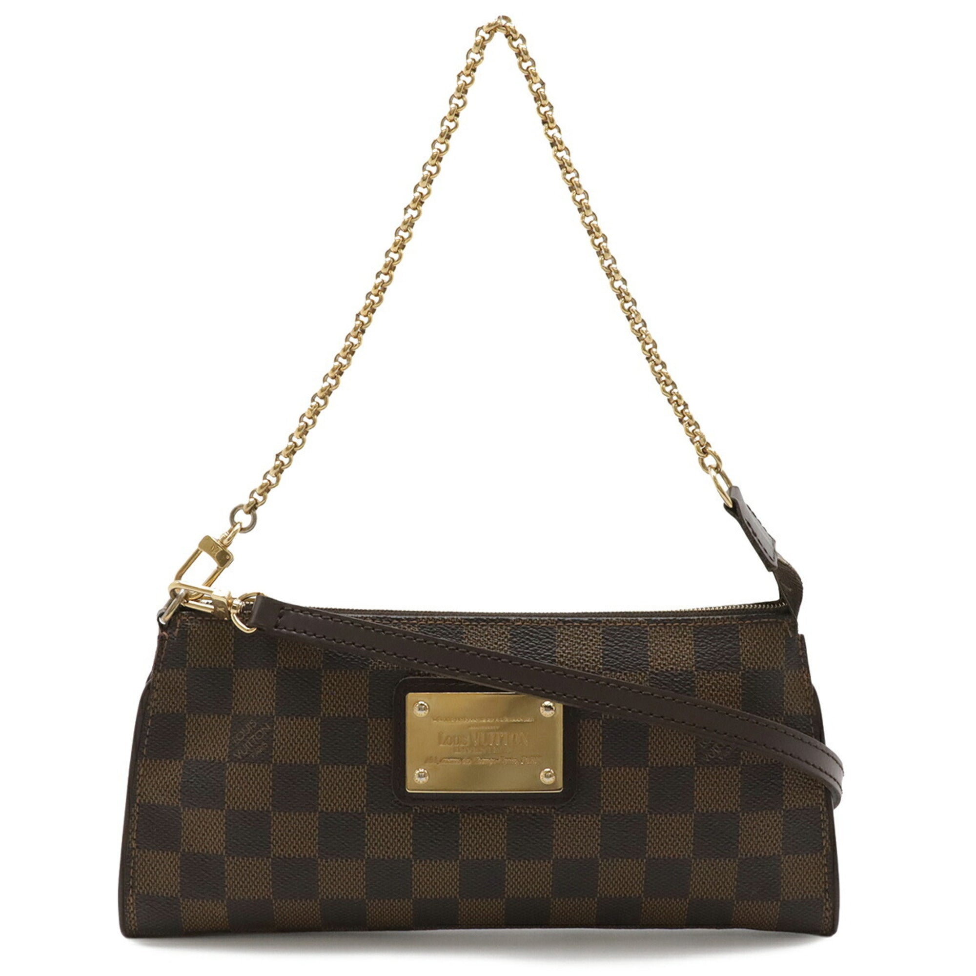 Louis Vuitton Brown Damier Canvas Pvc Damier Canvas Pouch Shoulder Bag (Pre-Owned)