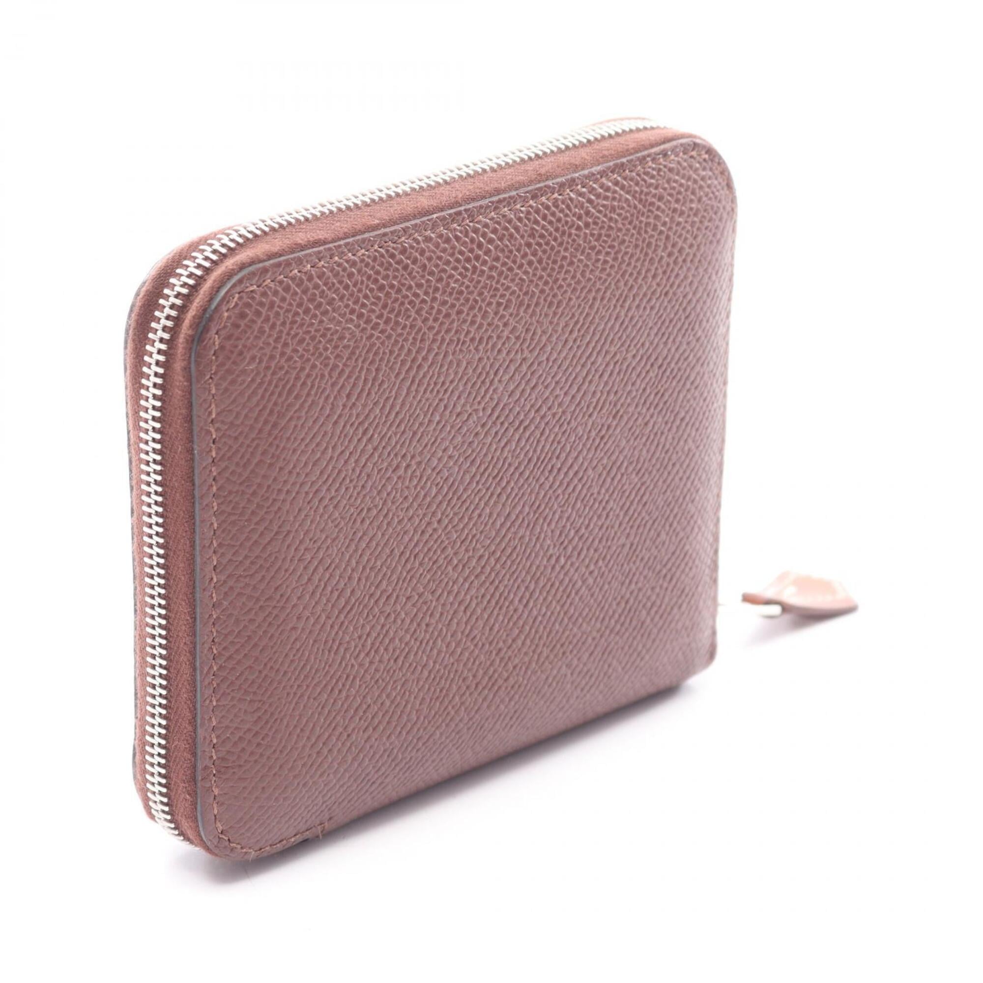 Hermes Brown Epsom Leather Coin Purse/Coin Case (Pre-Owned)