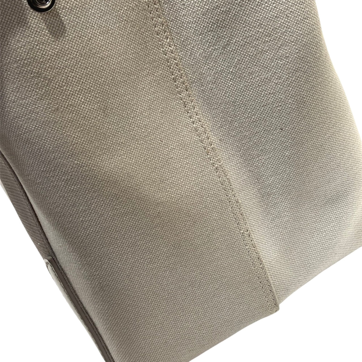 Balenciaga Ivory Canvas Leather Handbag Pouch (Pre-Owned)