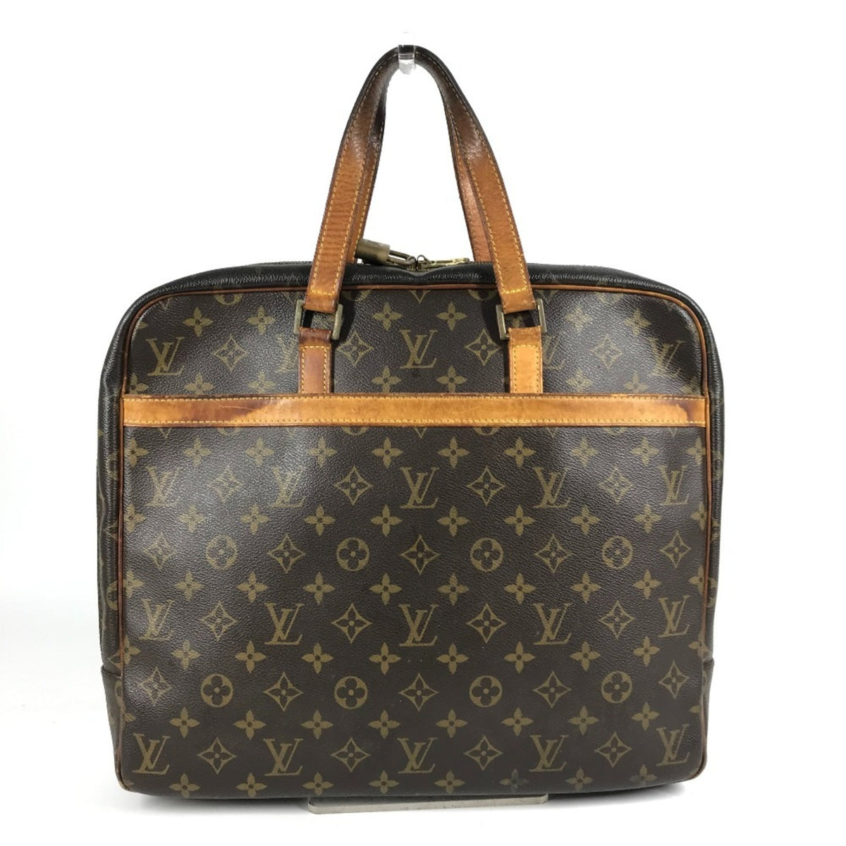 Louis Vuitton Brown Monogram Handbag Tote Bag (Pre-Owned)