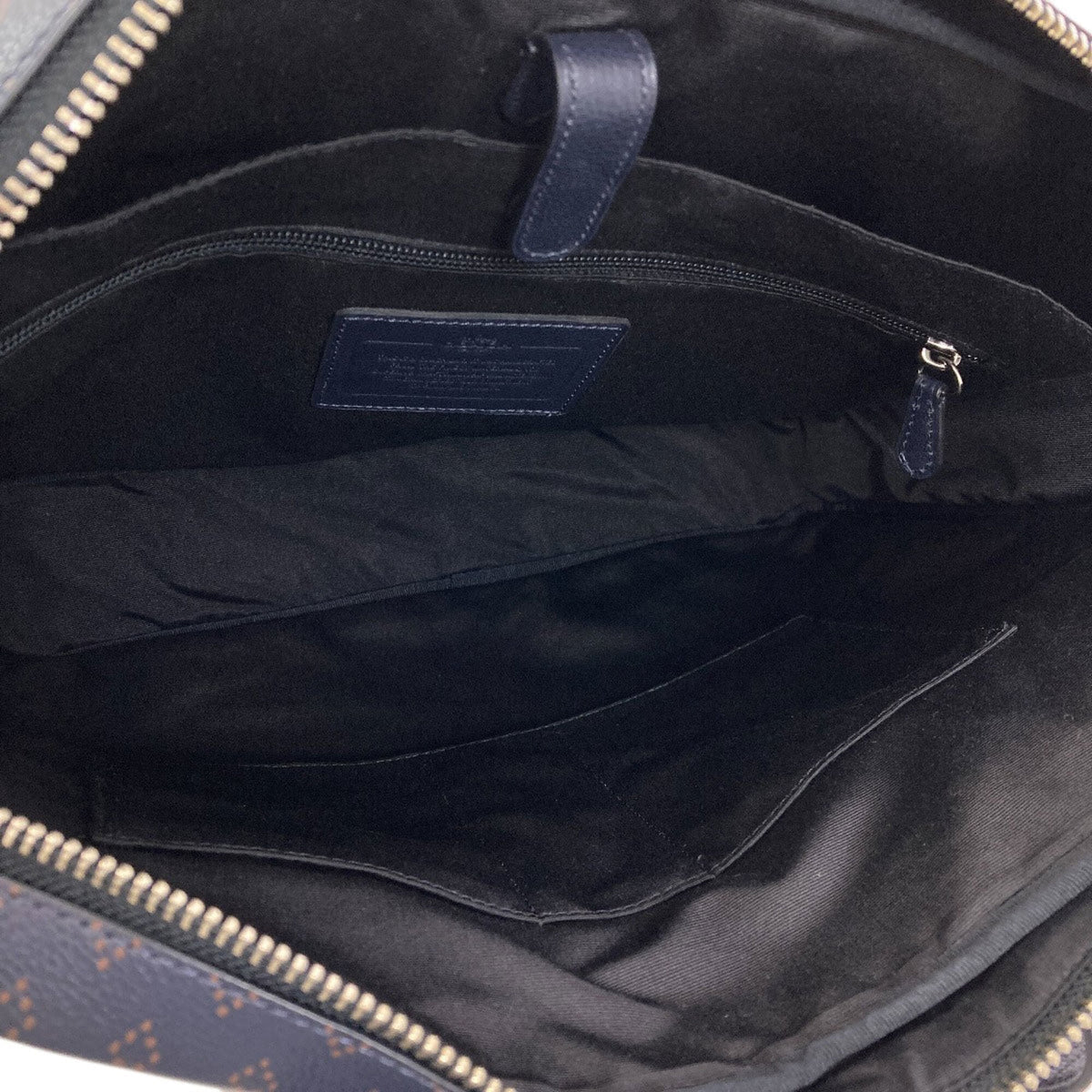 Coach Navy Leather Briefcase (Pre-Owned)