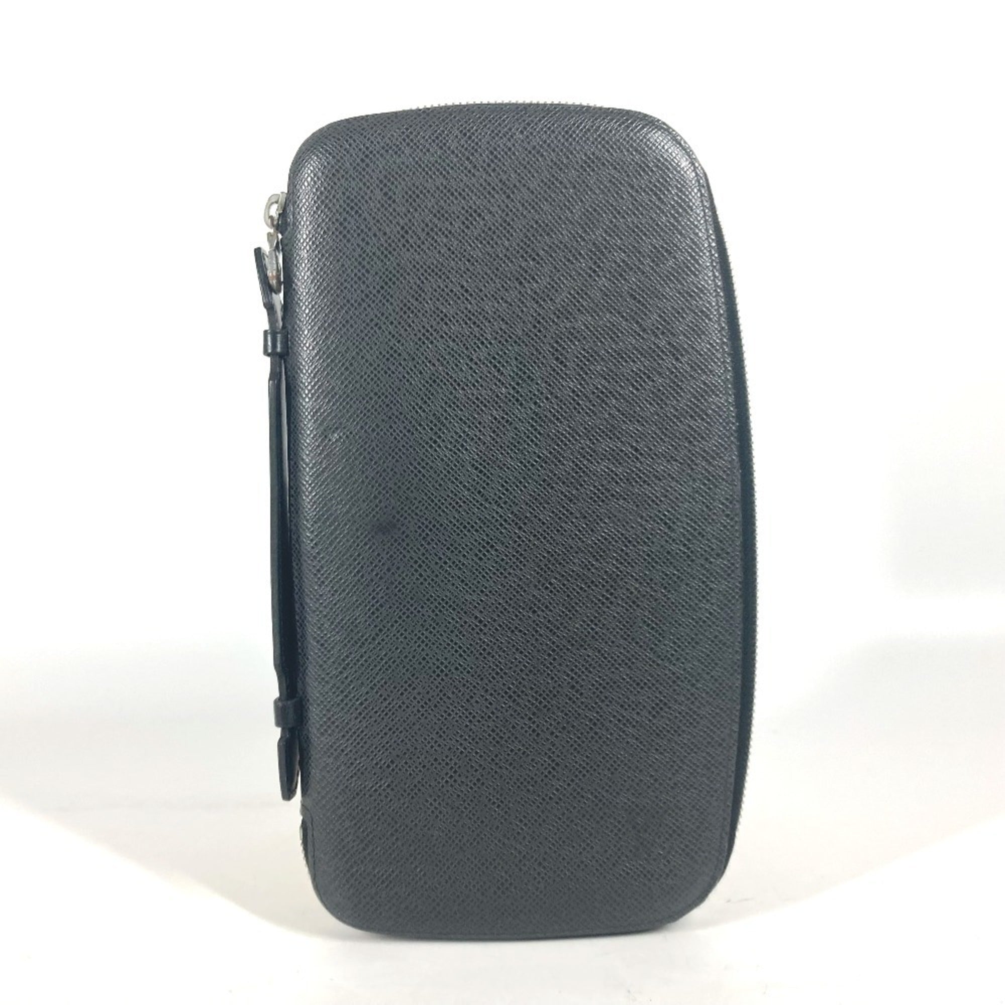 Louis Vuitton Taiga Ardoise Black Taiga Leather Long Wallet (Bi-Fold) (Pre-Owned)