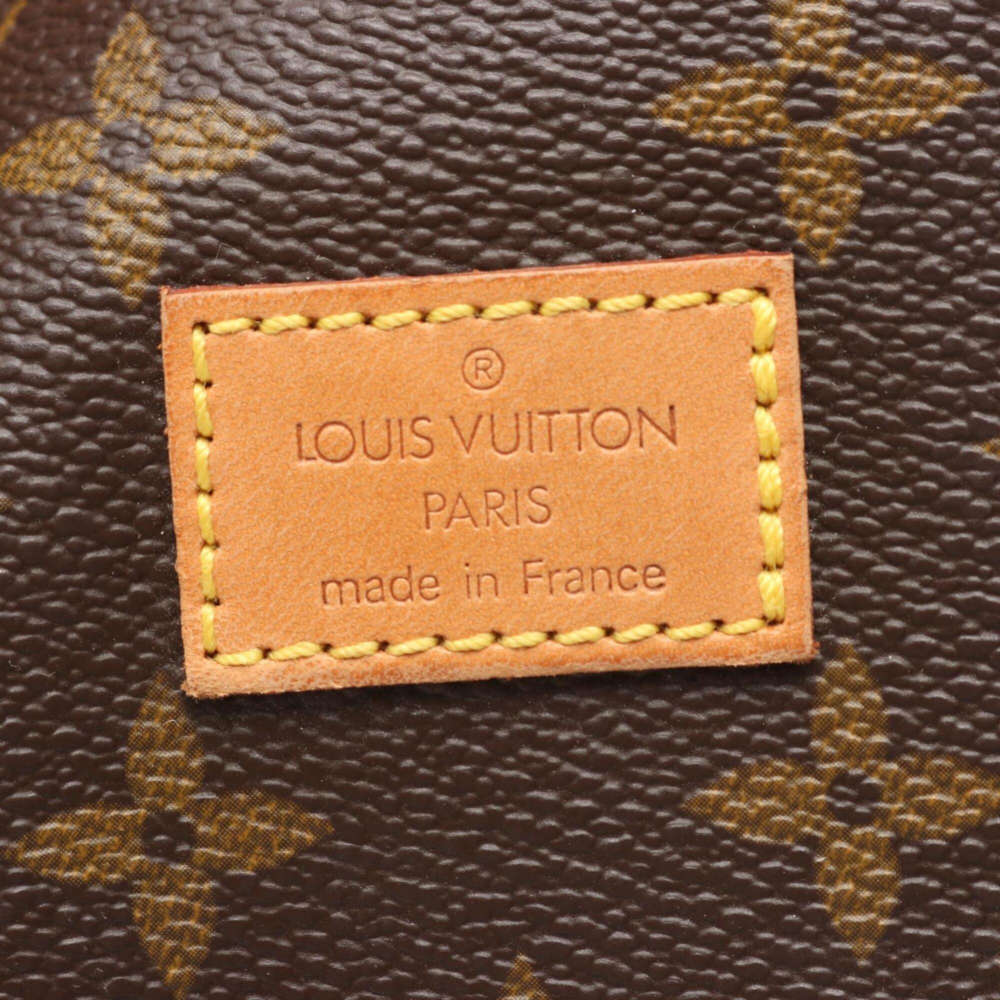 Louis Vuitton Brown Monogram Coated Canvas Leather Shoulder Bag (Pre-Owned)