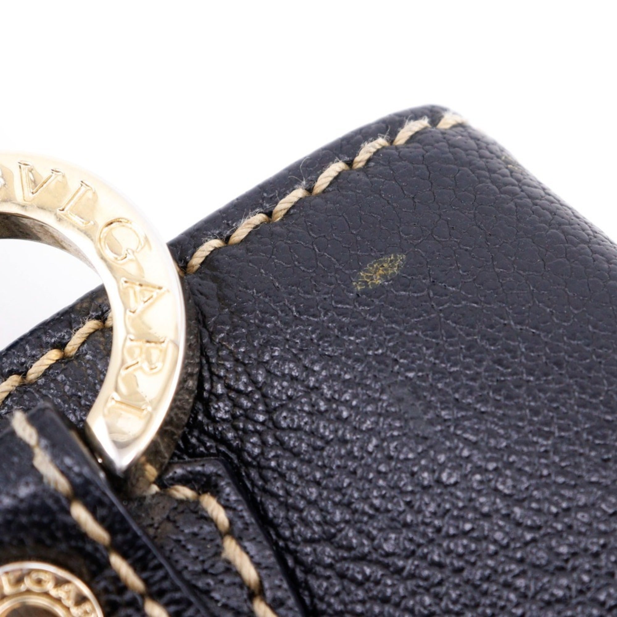 Bvlgari Black Leather Handbag (Pre-Owned)
